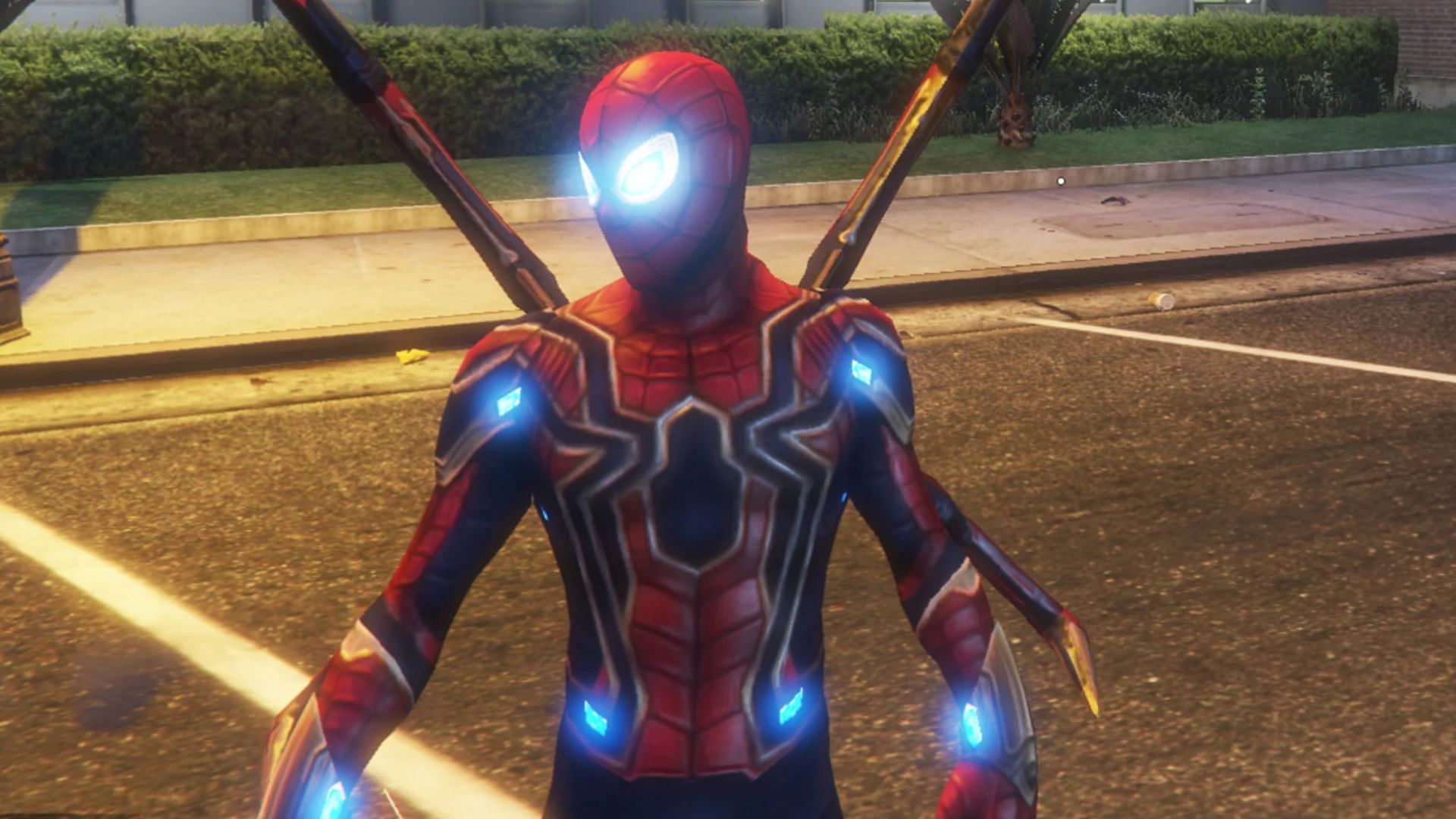 Protect your Grand Theft Auto 5 neighborhood by becoming the Spider-Man (Image via GTA5-Mods)