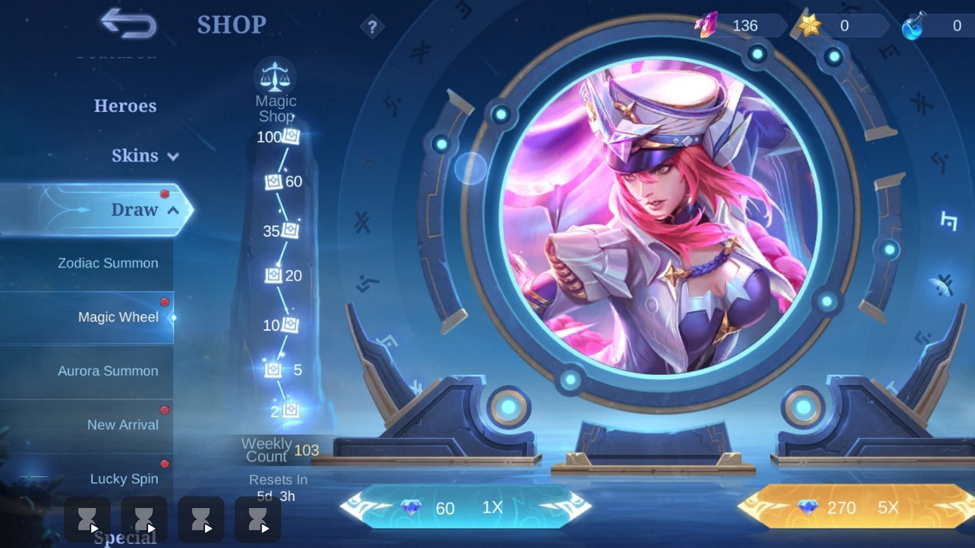 Magic Wheel in the in-game Shop (Image via Moonton Games)