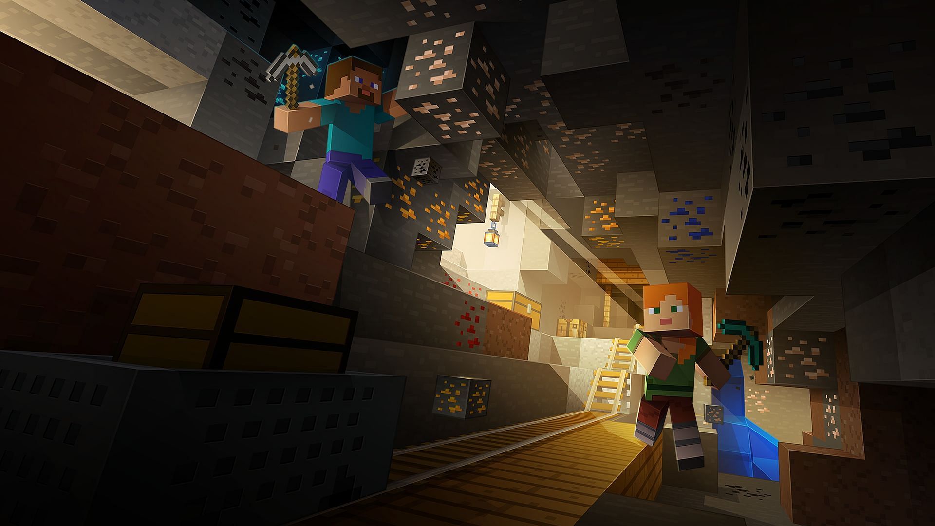 Mining to find better ore is a core part of Minecraft (Image via Mojang Studios)