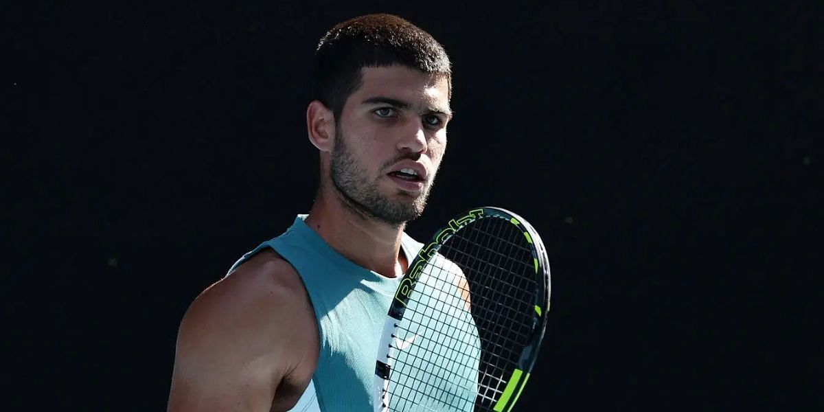 Carlos Alcaraz at the 2025 Australian Open (Source: Getty)