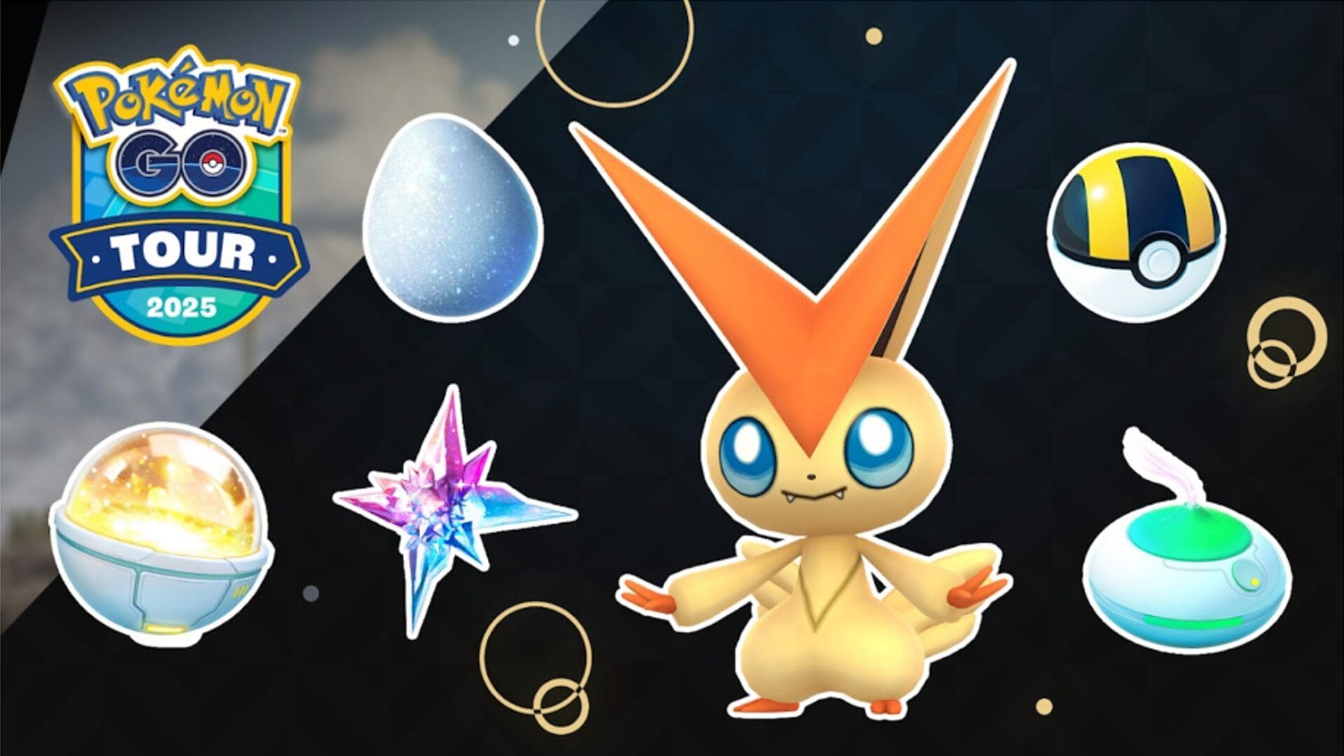 Victini returns with the GO Tour Pass Deluxe (Image via TPC)