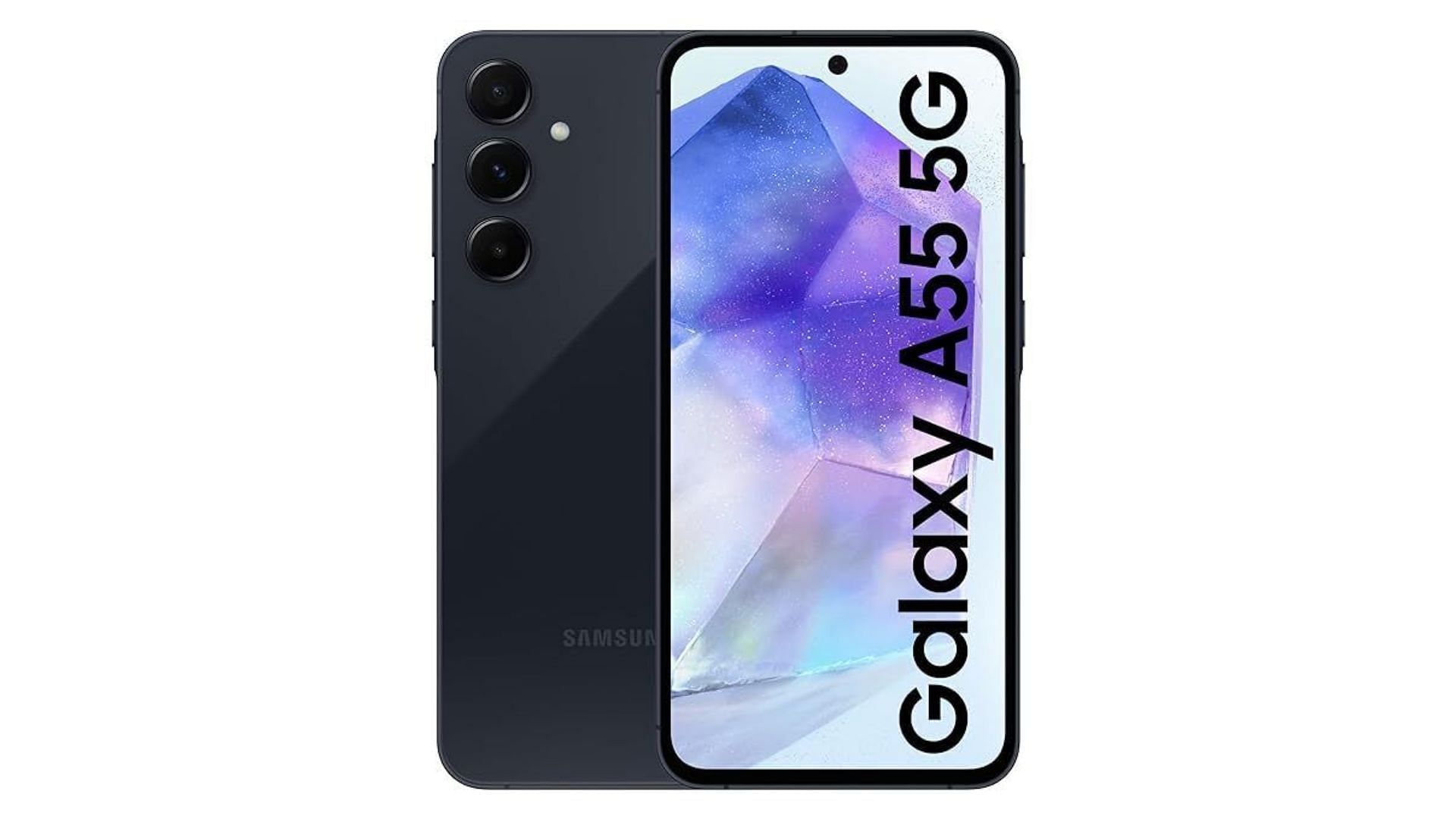 The Galaxy A55 targets the mid-range with a capable processor and camera setup (Image via eBay)