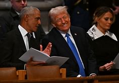Did Donald Trump and Barack Obama get into a fistfight during Jimmy Carter's funeral? Viral video explored