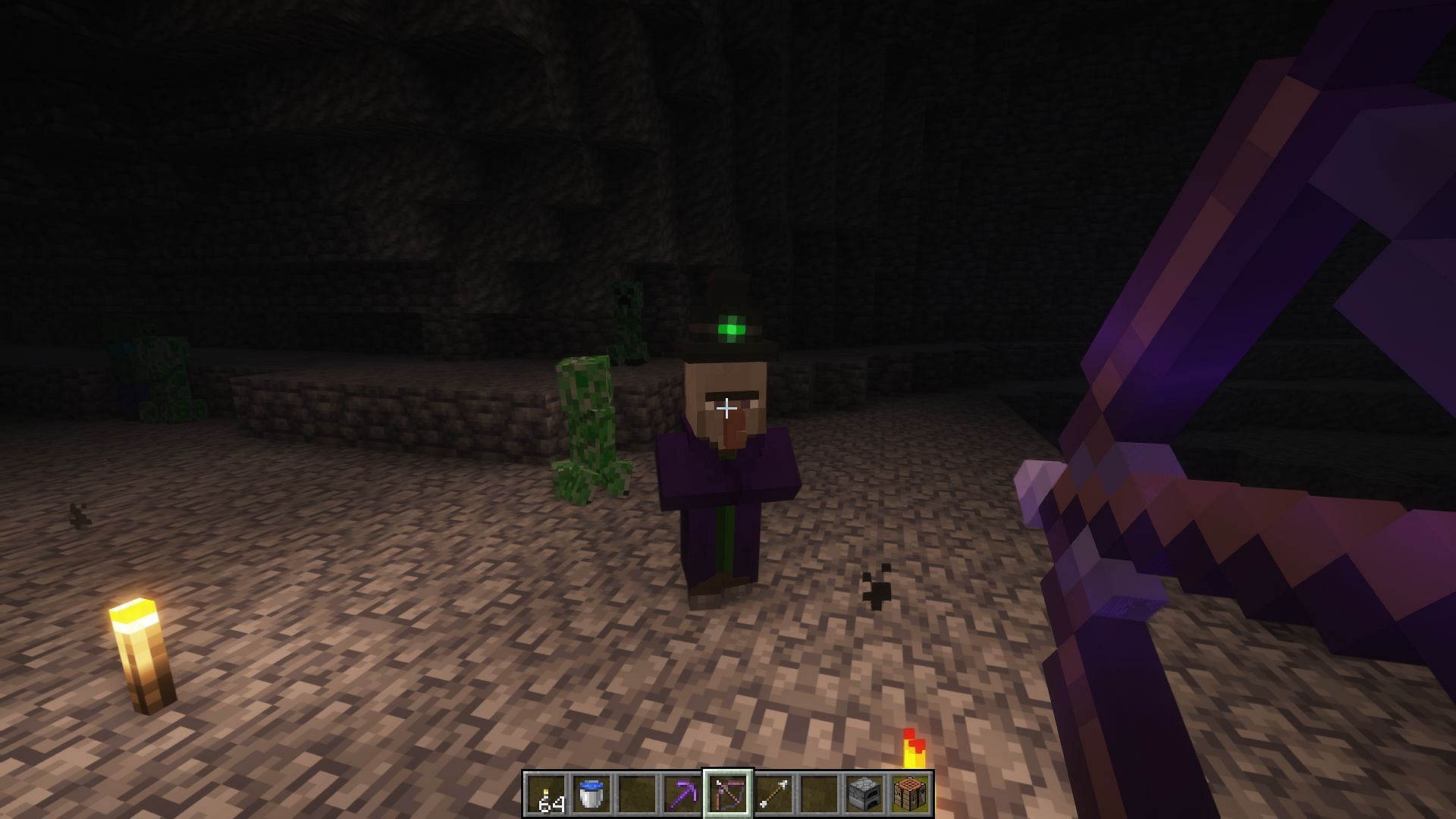 Players must always take a bow with infinity enchantment or loads of arrows (Image via Mojang Studios)