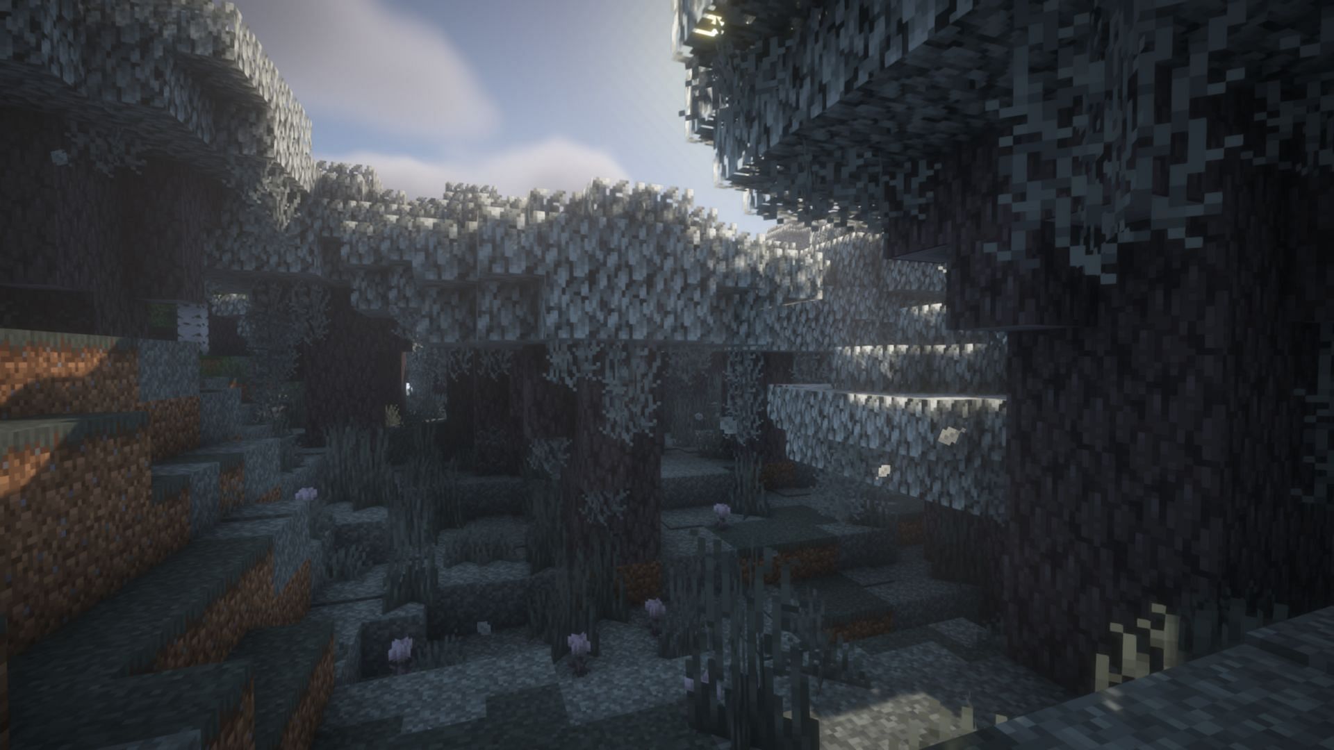 The Pale Garden biome received many changes to its spawn and structures (Image via Mojang Studios)