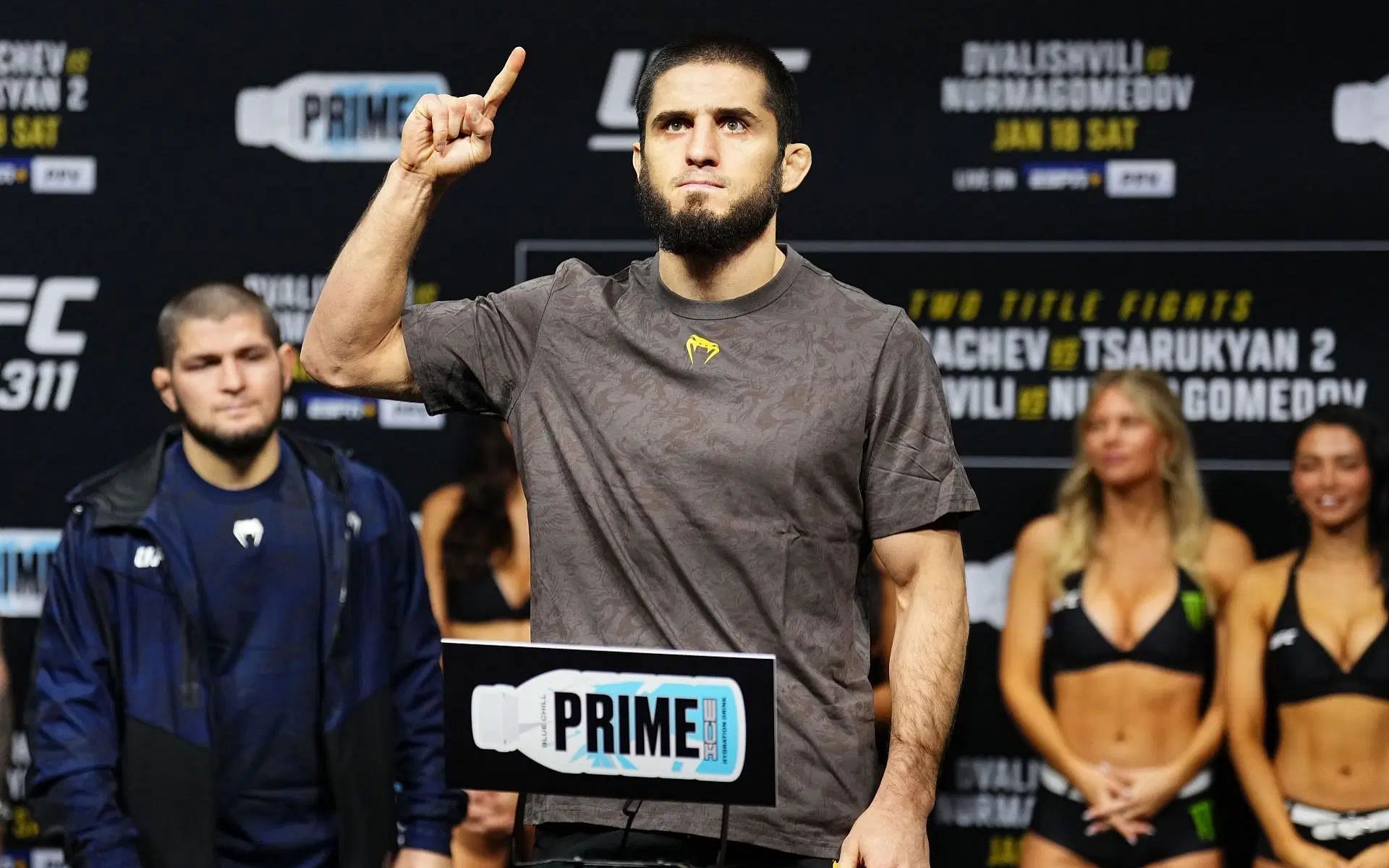 UFC 311 fight night weights indicate Islam Makhachev (pictured) does not cut as much weight as he is rumored to [Image courtesy: Getty Images]