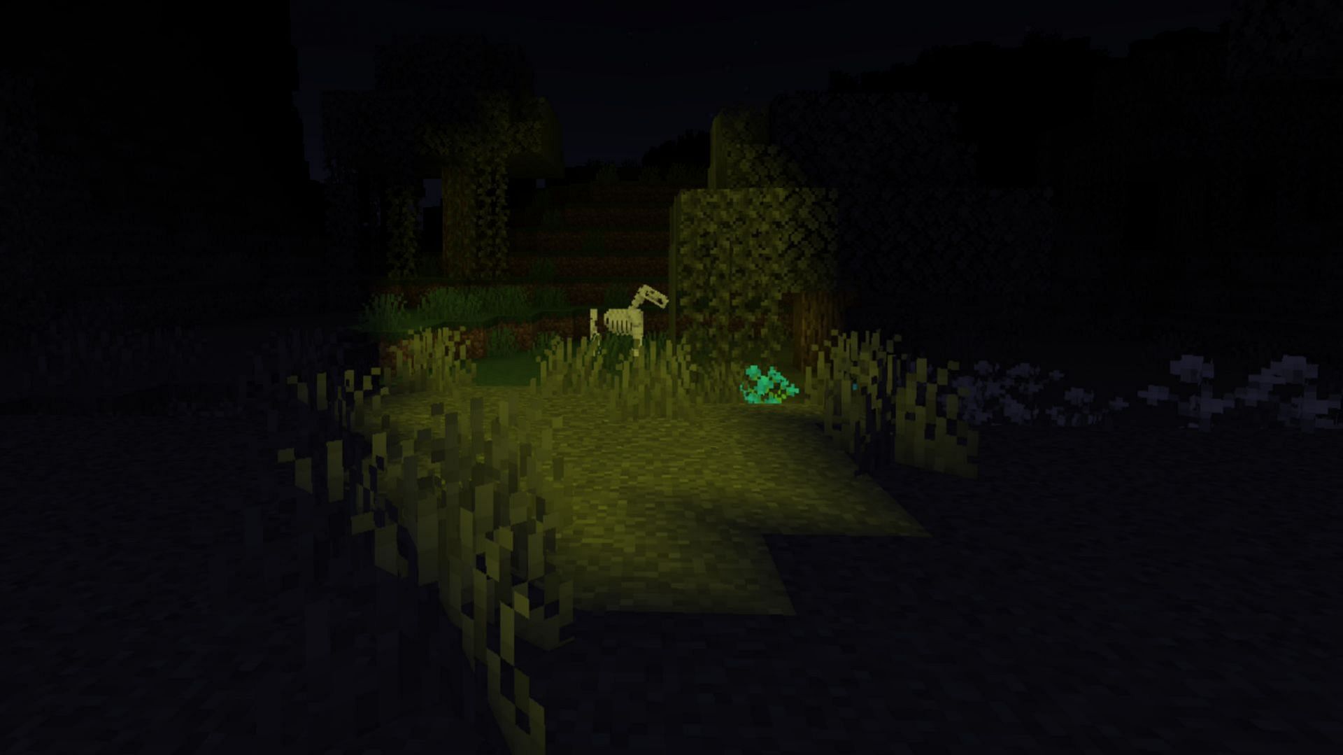 Flashlight Shader pack makes Minecraft darker and adds a flashlight for players (Image via Modrinth/Silvager || Mojang Studios)