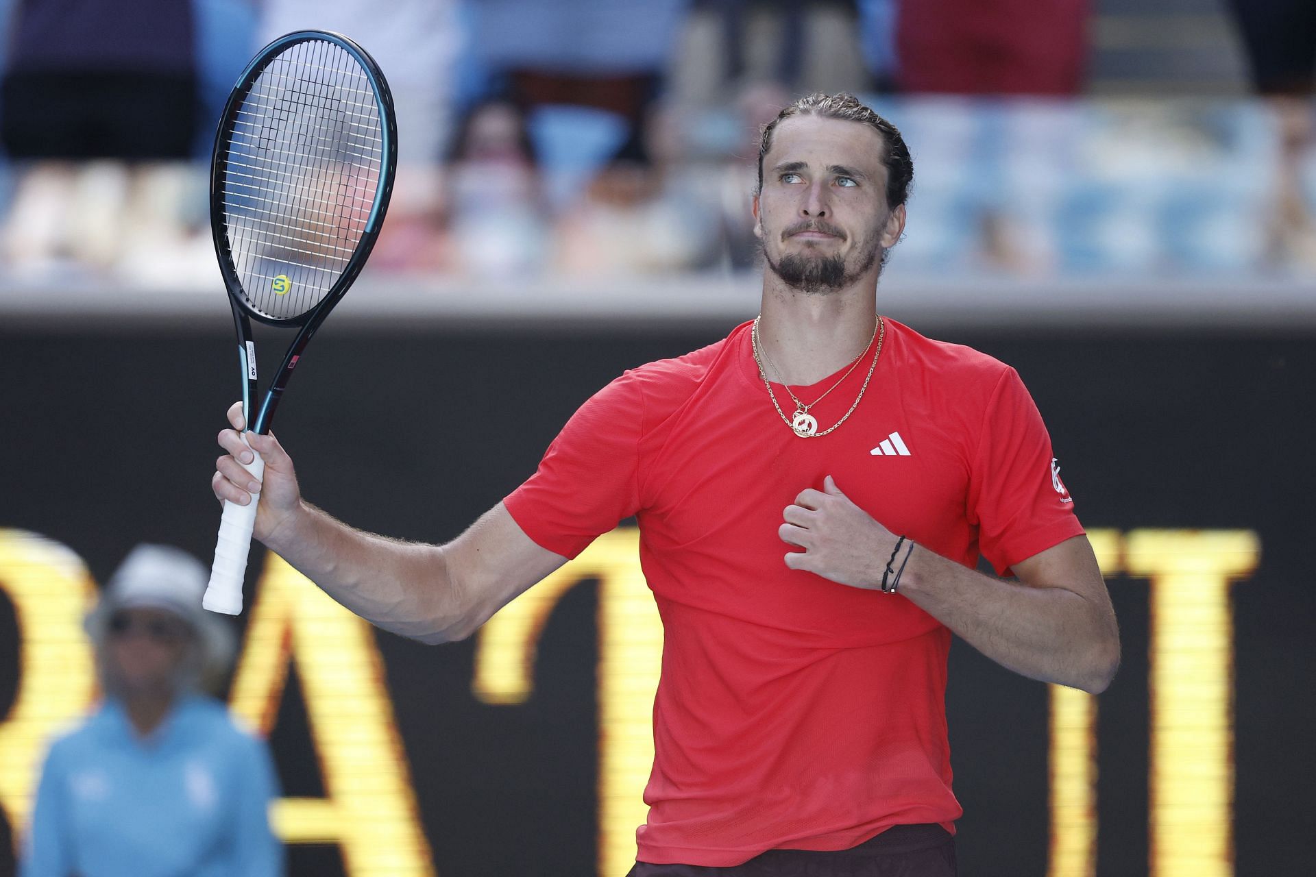 Alexander Zverev at the 2025 Australian Open. Image: Getty