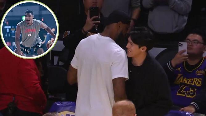 LeBron James acknowledges Dodgers' new $6,500,000 signing before Rui Hachimura's heartfelt interaction with fellow Japanese