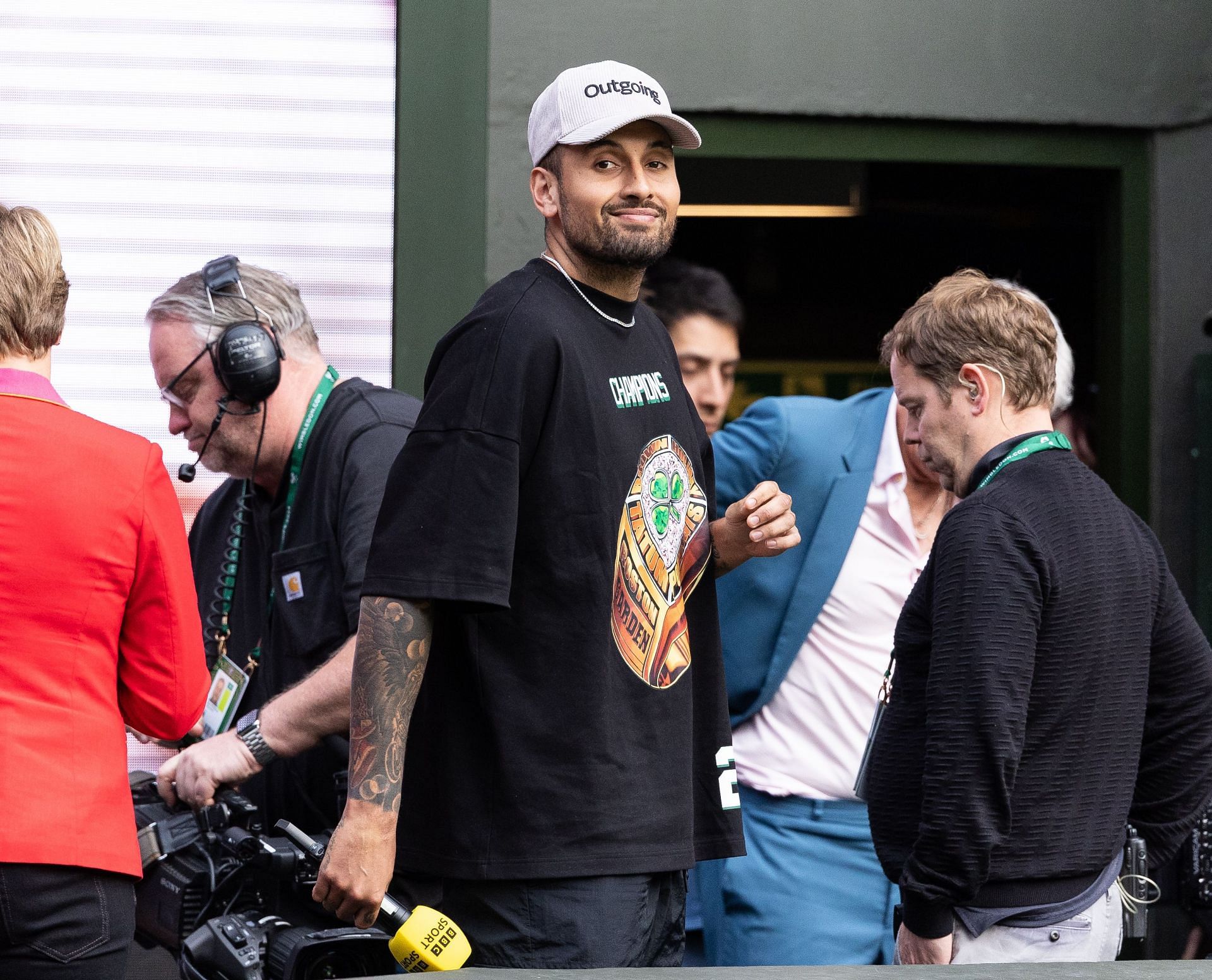 Kyrgios on commentary duty at Wimbledon 2024 - Source: Getty