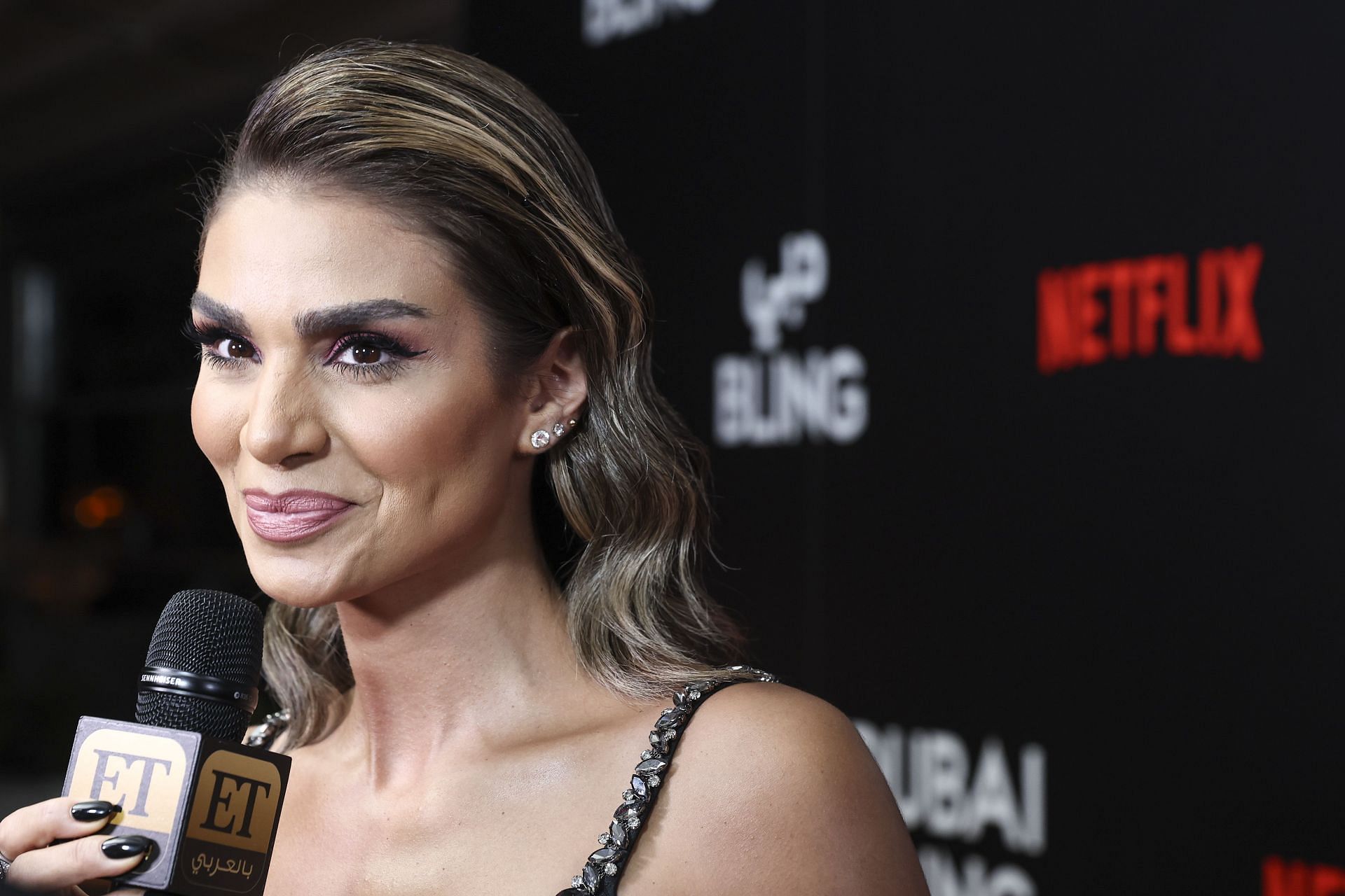 Zeina Khoury attends the Netflix Celebrates Launch Of Arabic Reality Show &quot;Dubai Bling&quot; In Dubai (Image via Getty)