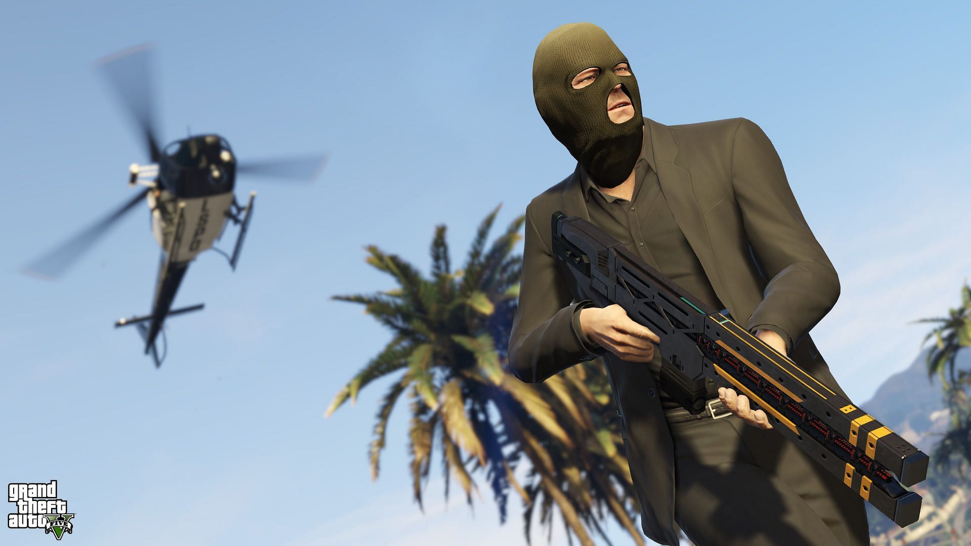 The GTA Online Railgun is effective against vehicles too (Image via Rockstar Games)