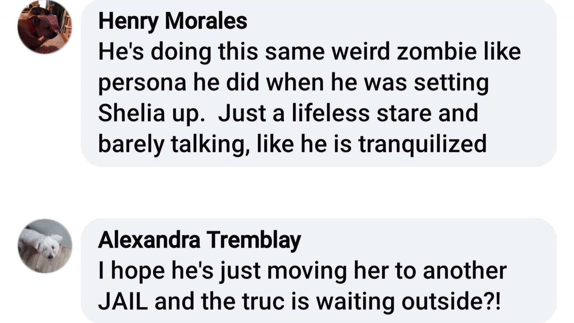 Audience members voicing their theories about Bill and his strategies in the storyline (via Brenda Rocquemore / Facebook)