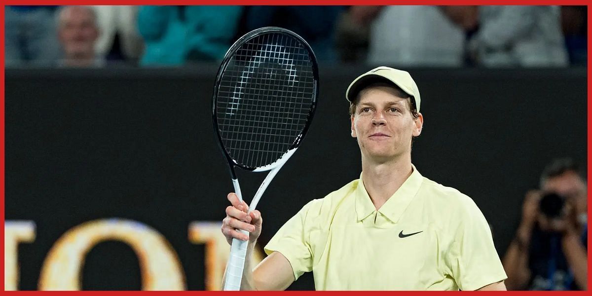 Jannik Sinner at the Australian Open. (Source: Getty)