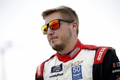NASCAR driver Garrett Smithley shares his heroic father is aiding the officials with wildfire extinguishing efforts