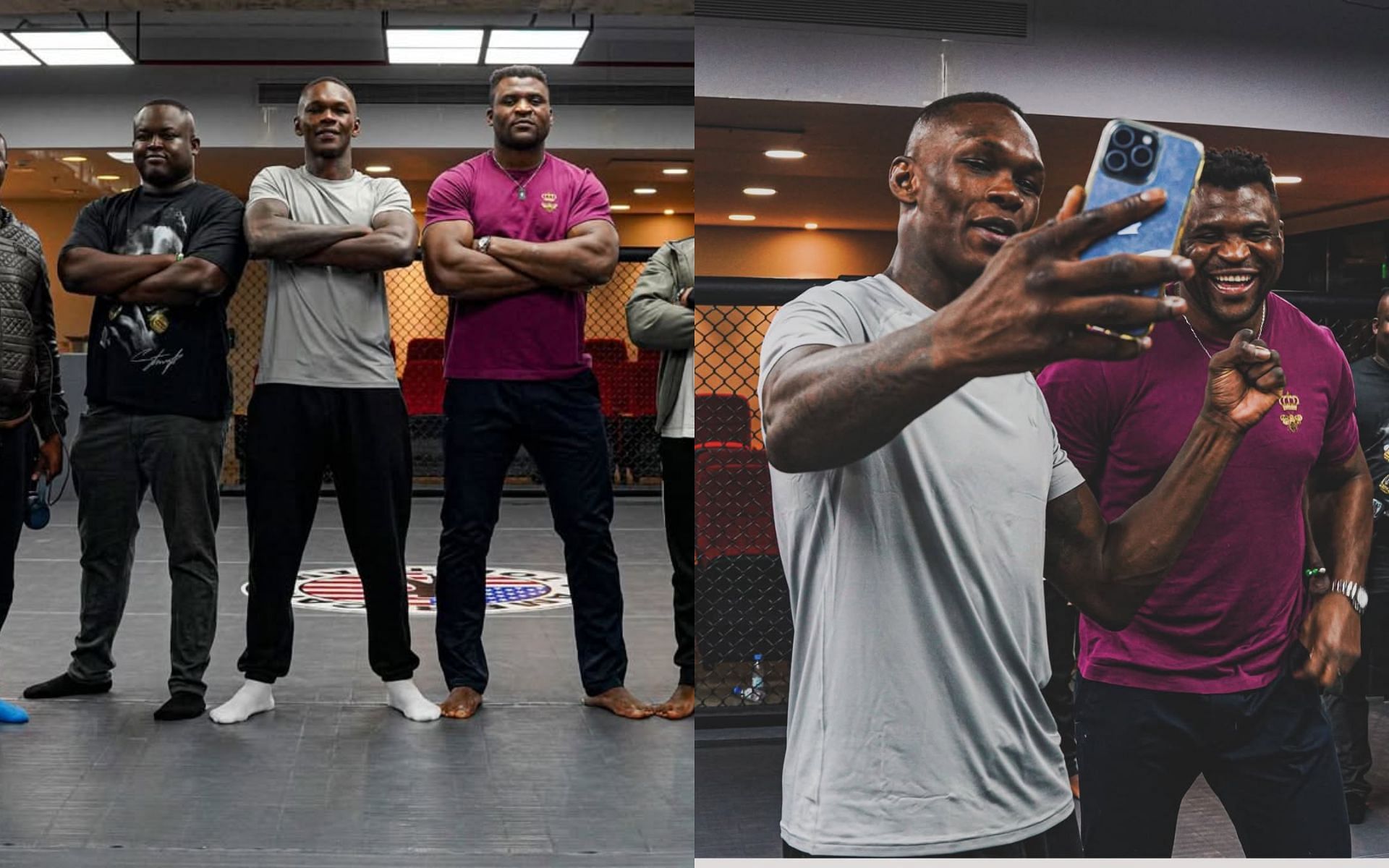 Screenshots of Francis Ngannou&#039;s social media post. [Images courtesy: @francisngannou on Instagram]