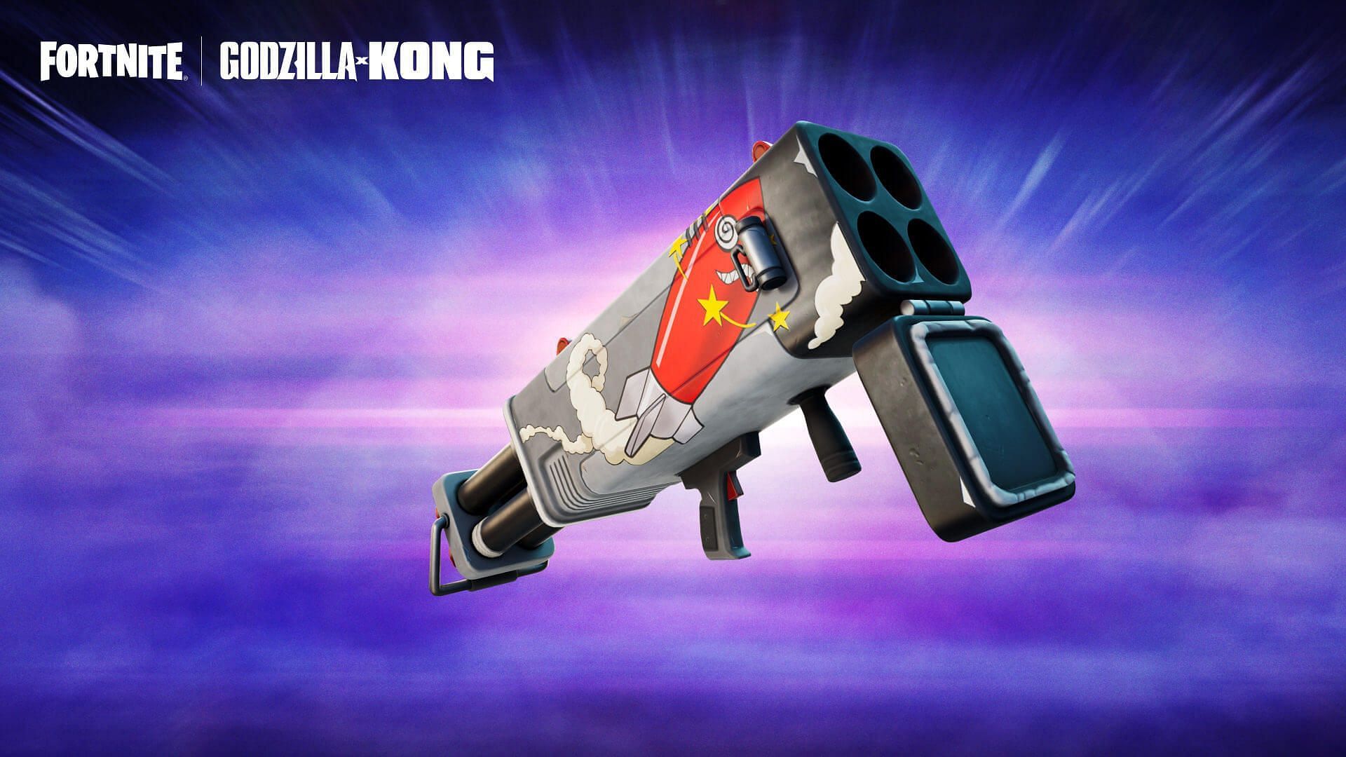 The Burst Quad Launcher gives you four times the explosive firepower (Image via Epic Games)