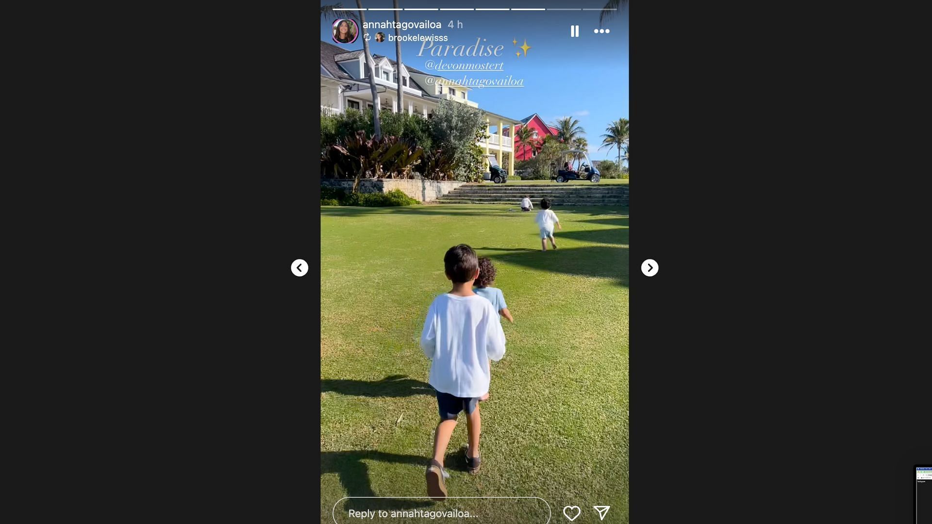 Tua Tagovailoa&rsquo;s wife Annah Tagovailoa&rsquo;s Instagram stories