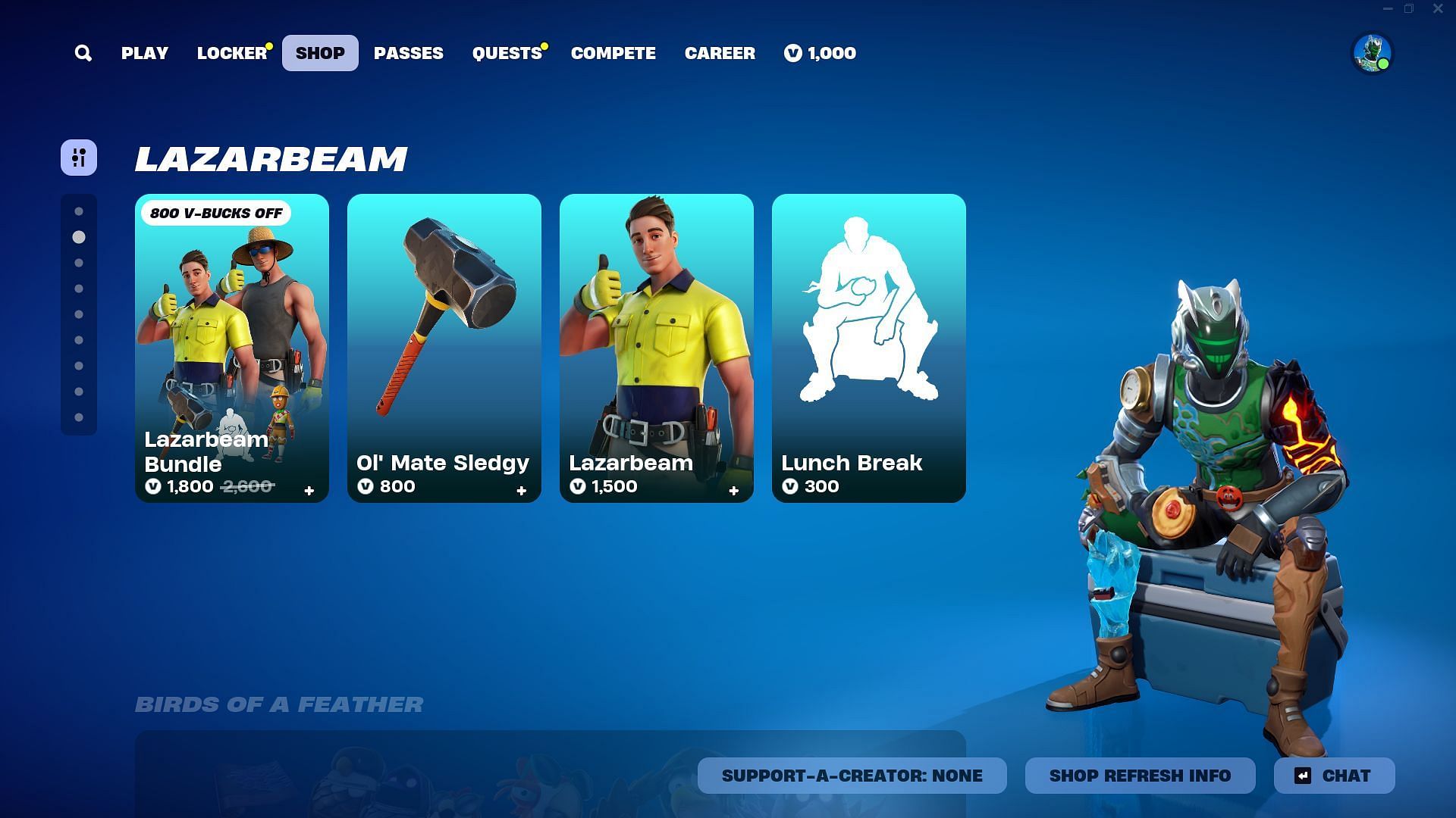 You can purchase the LazarBeam skin in Fortnite separately (Image via Epic Games)