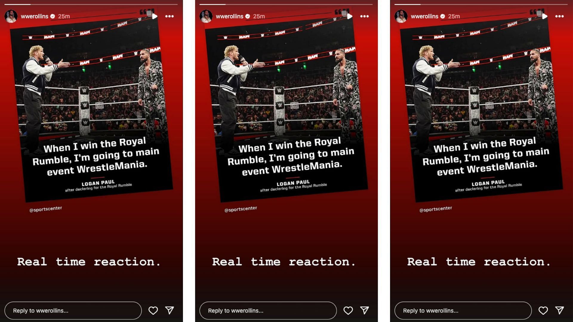 Rollins shares an interesting message following RAW. [Image credit: Screenshot of Seth Rollins&#039; Instagram story]