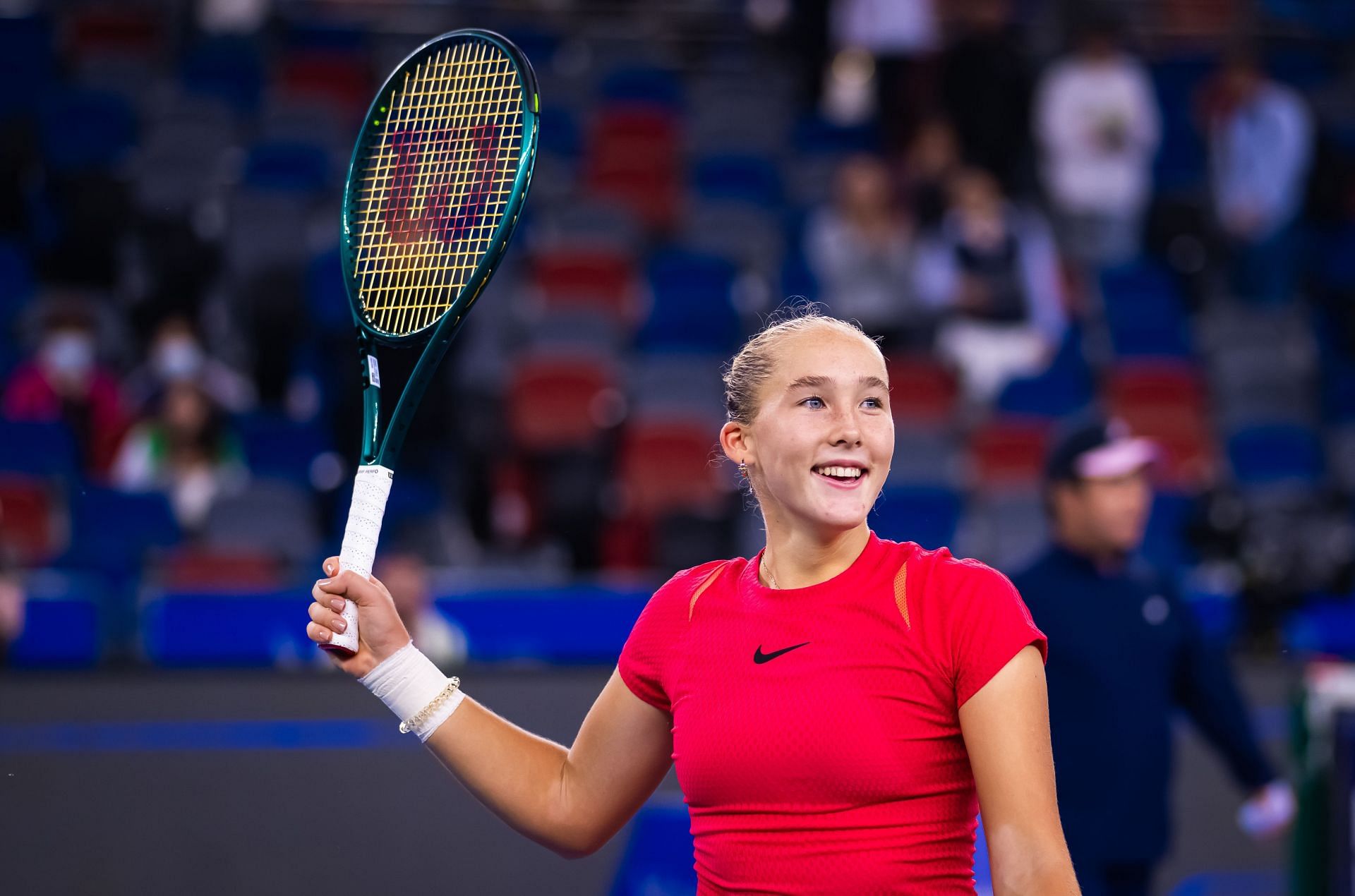 Mirra Andreeva at the 2024 Wuhan Open - Day 4 - Source: Getty