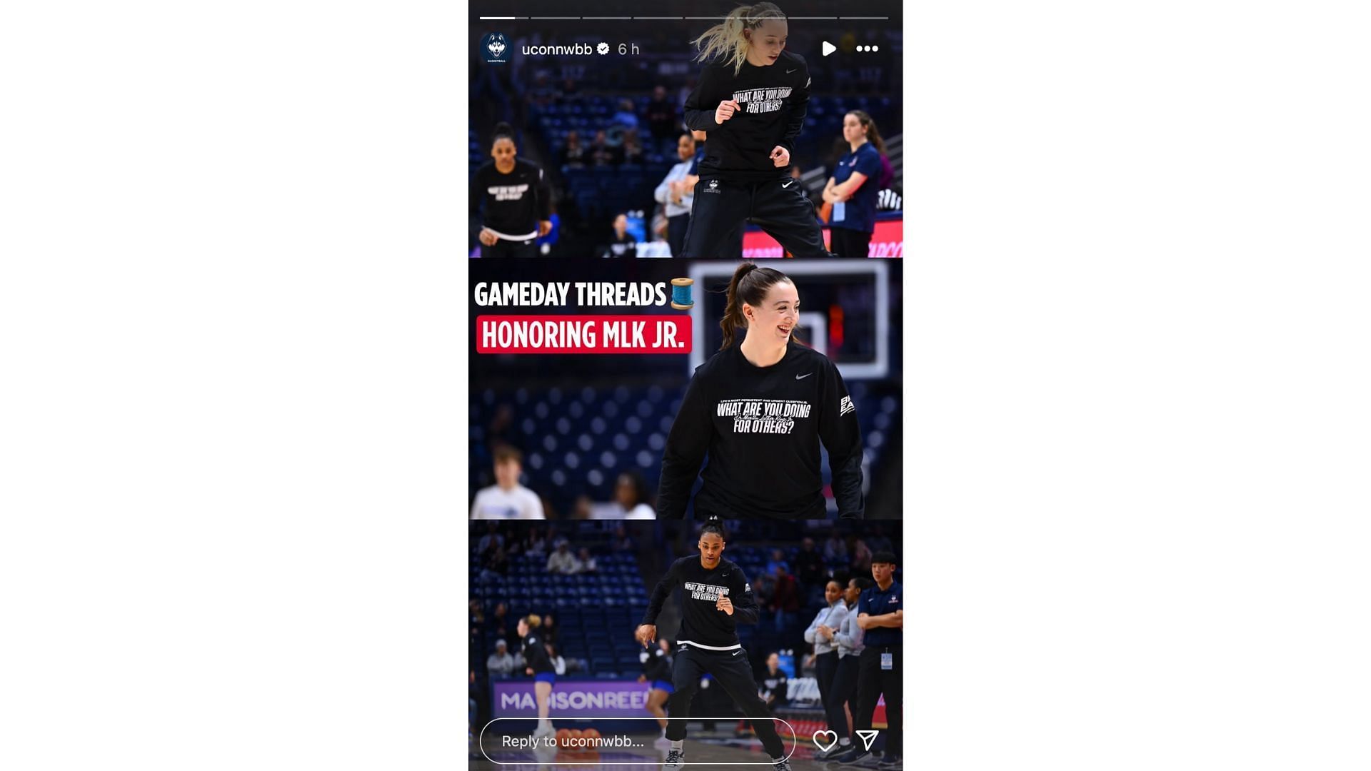 UConn Huskies Instagram post (Credits: Instagram/@uconnwbb)