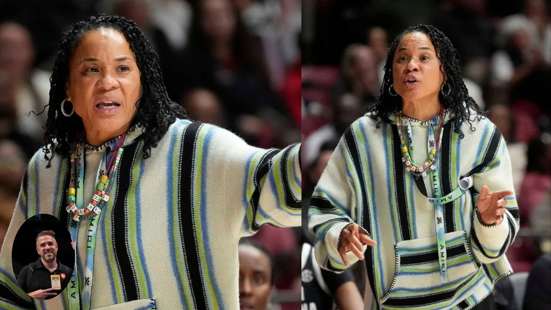 NCAA analyst talks about the face of Gamecocks, Dawn Staley [Credits @therobinlundberg Instagram and IMAGN]