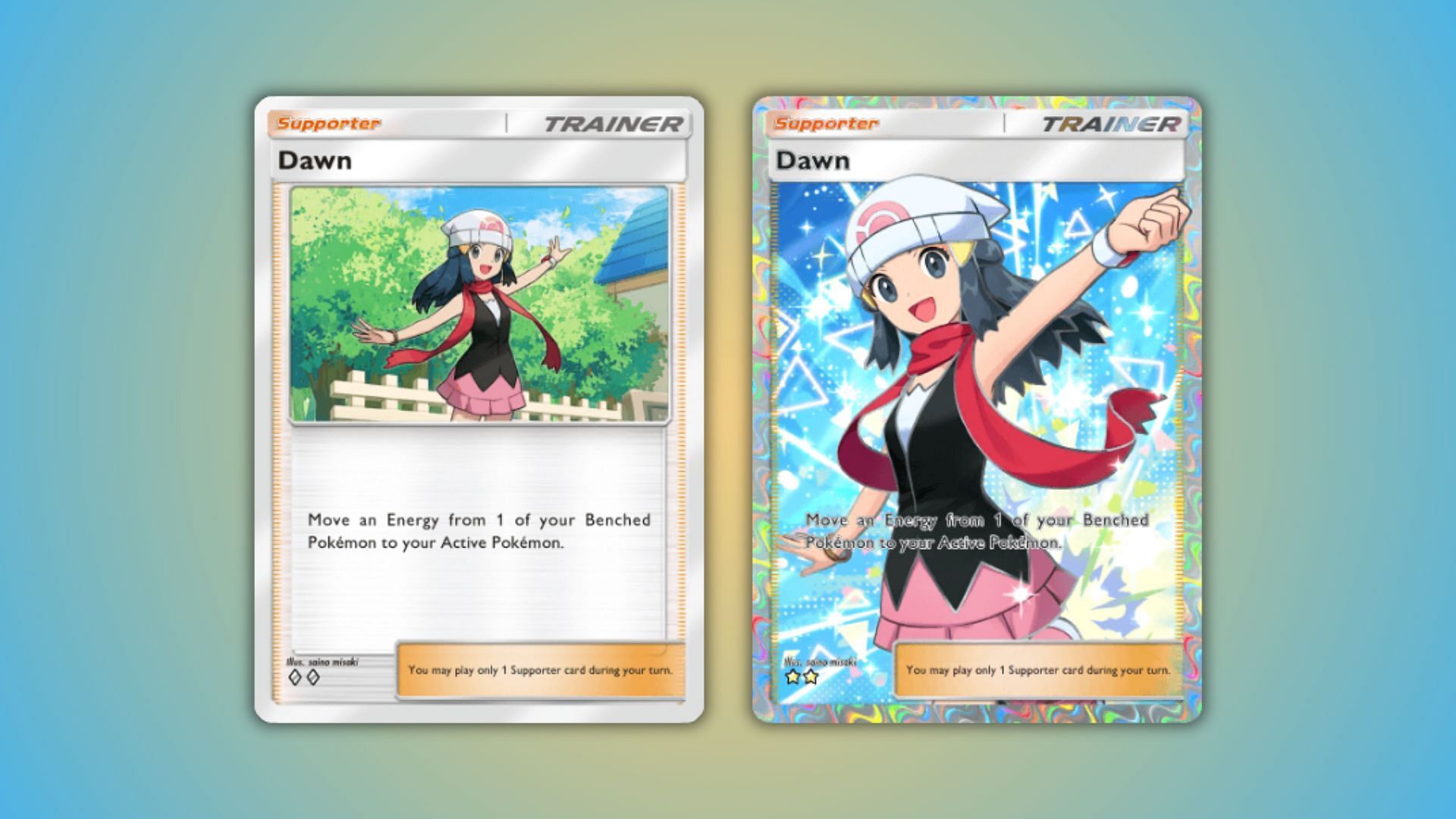 Dawn as seen in the game (Image via The Pokemon Company)