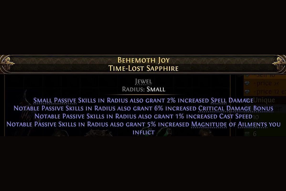 Time-Lost Jewels can roll a myriad of affixes (Image via Grinding Gear Games)