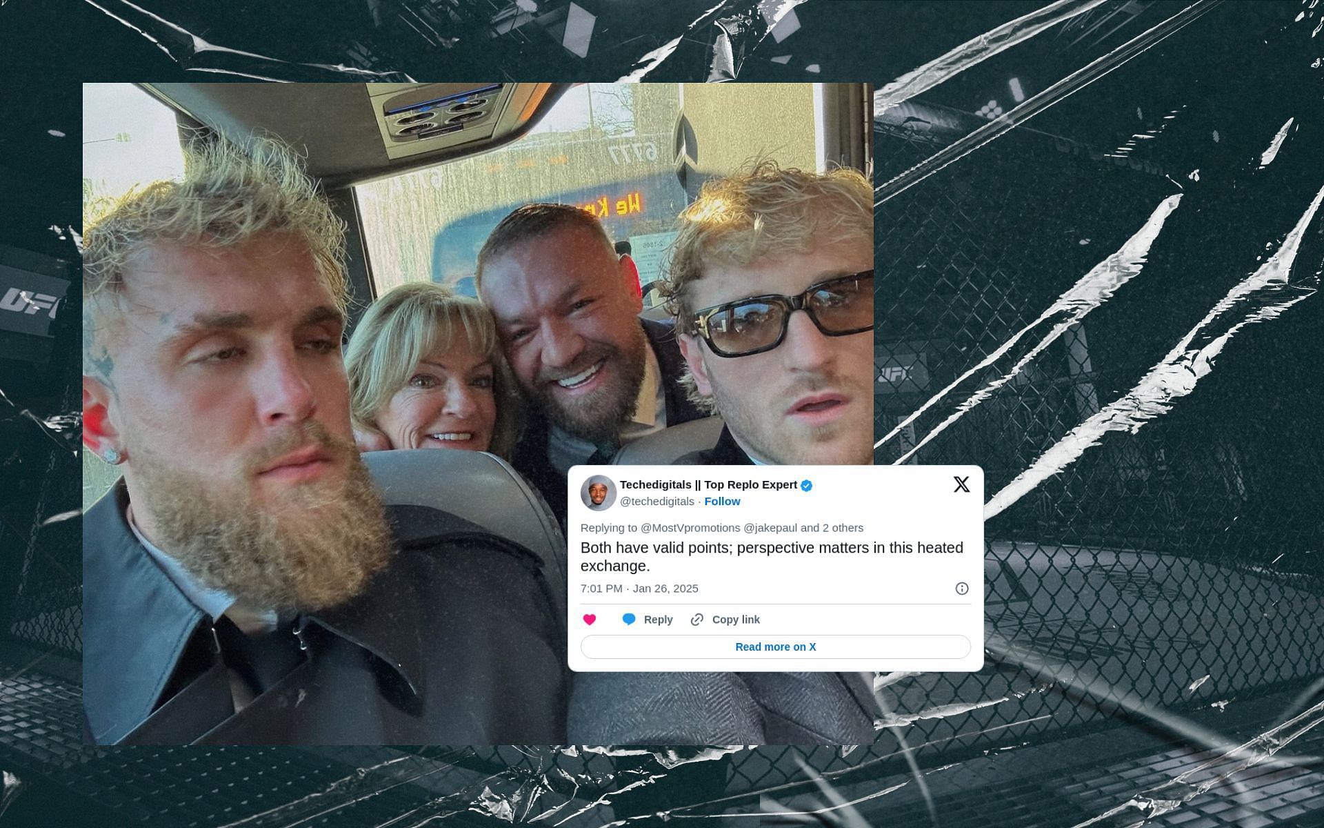 Fans react to recent clip invloving the Paul brothers and Conor McGregor. [Images courtesy: @thenotoriousmma via Instagram]