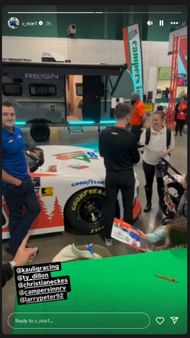 Chris Rice's Instagram story - Source: @c_rice1 on IG