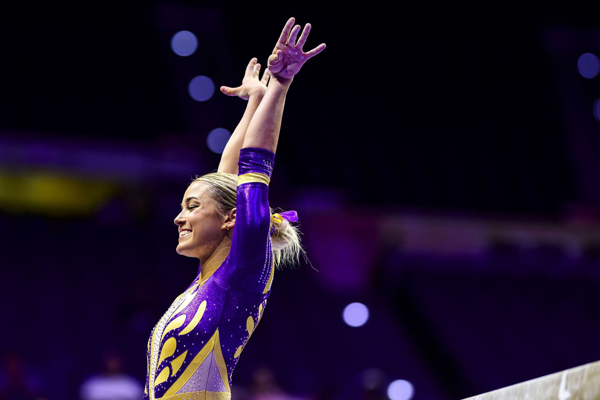 Olivia Dunne celebrates her Christmas with her dog at LSU [Image Source : Getty]