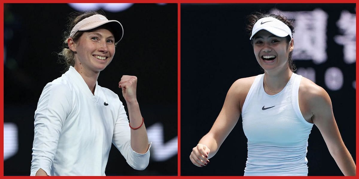 Emma Raducanu and Cristina Bucsa will lock horns in the opener. (Source: Getty)