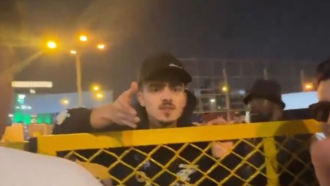 "Why are you livestreaming, you're dumb": IShowSpeed's cameraman Slipz gets mad at Kick streamer leaking their arrival in Peru