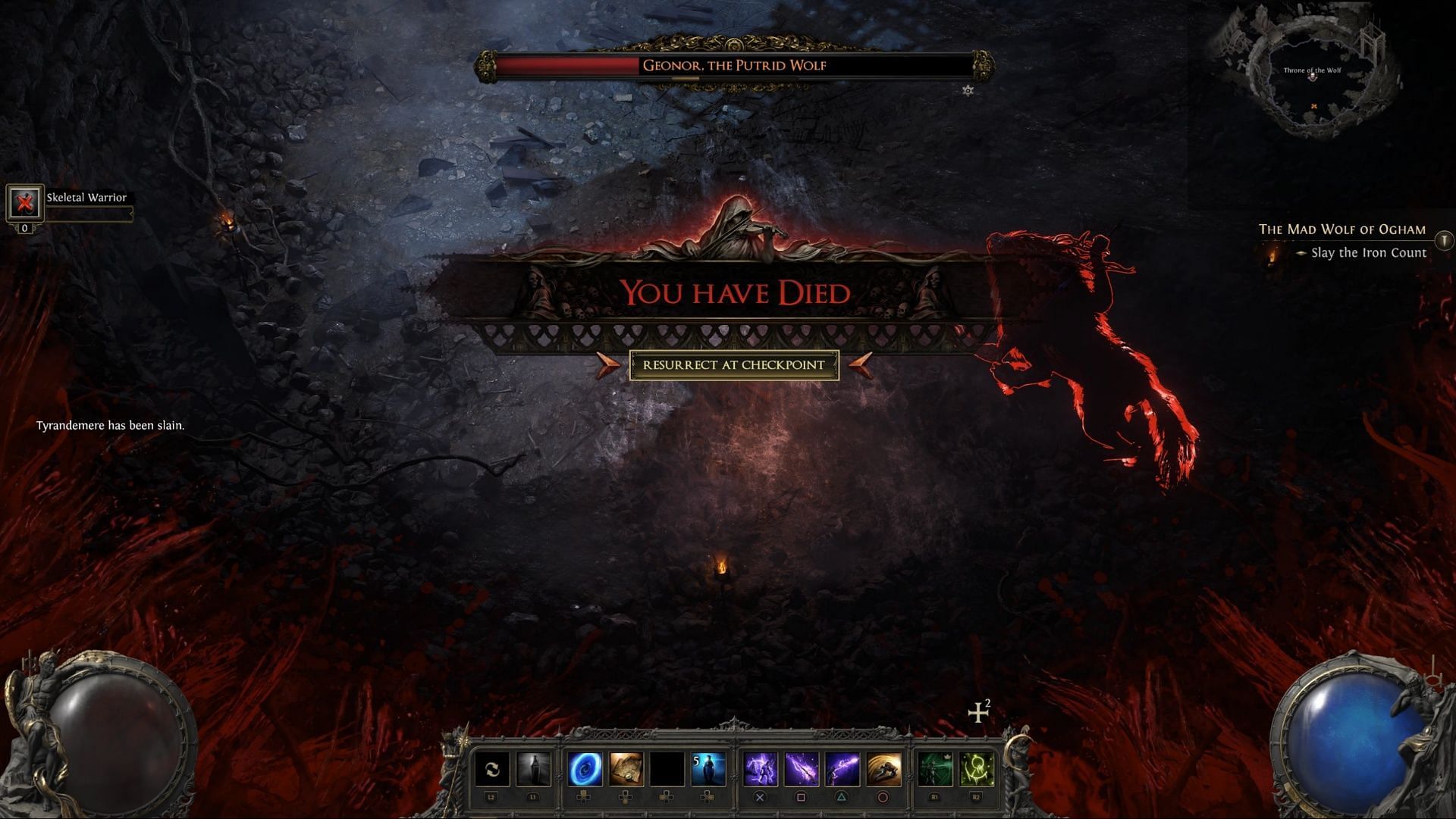 Path of Exile 2 die