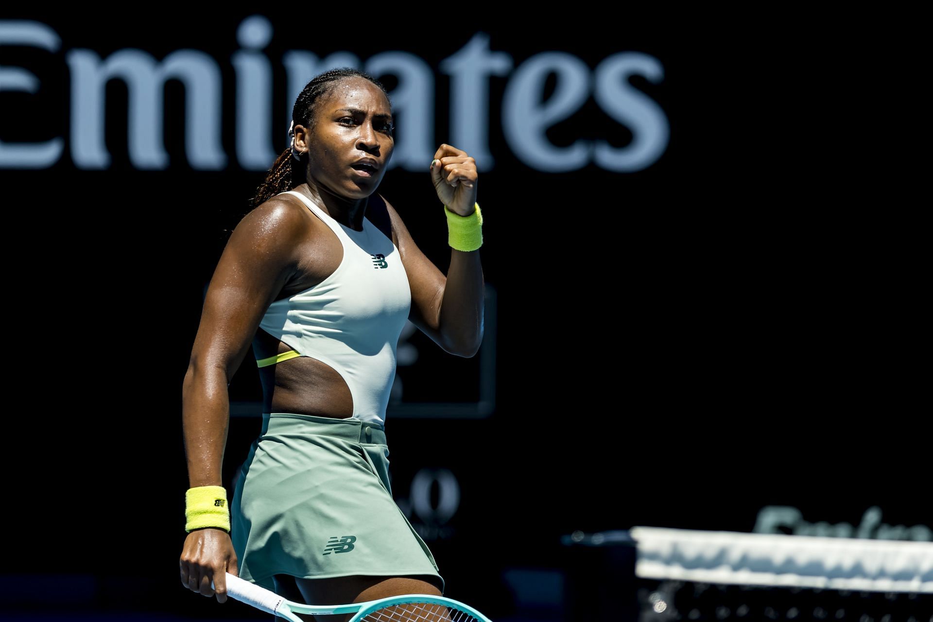 Coco Gauff at the 2025 Australian Open. Image: Getty