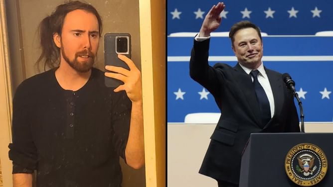 "It was just Elon being stupid": Asmongold says Elon Musk did not do any "N**i salute" at Trump's inauguration