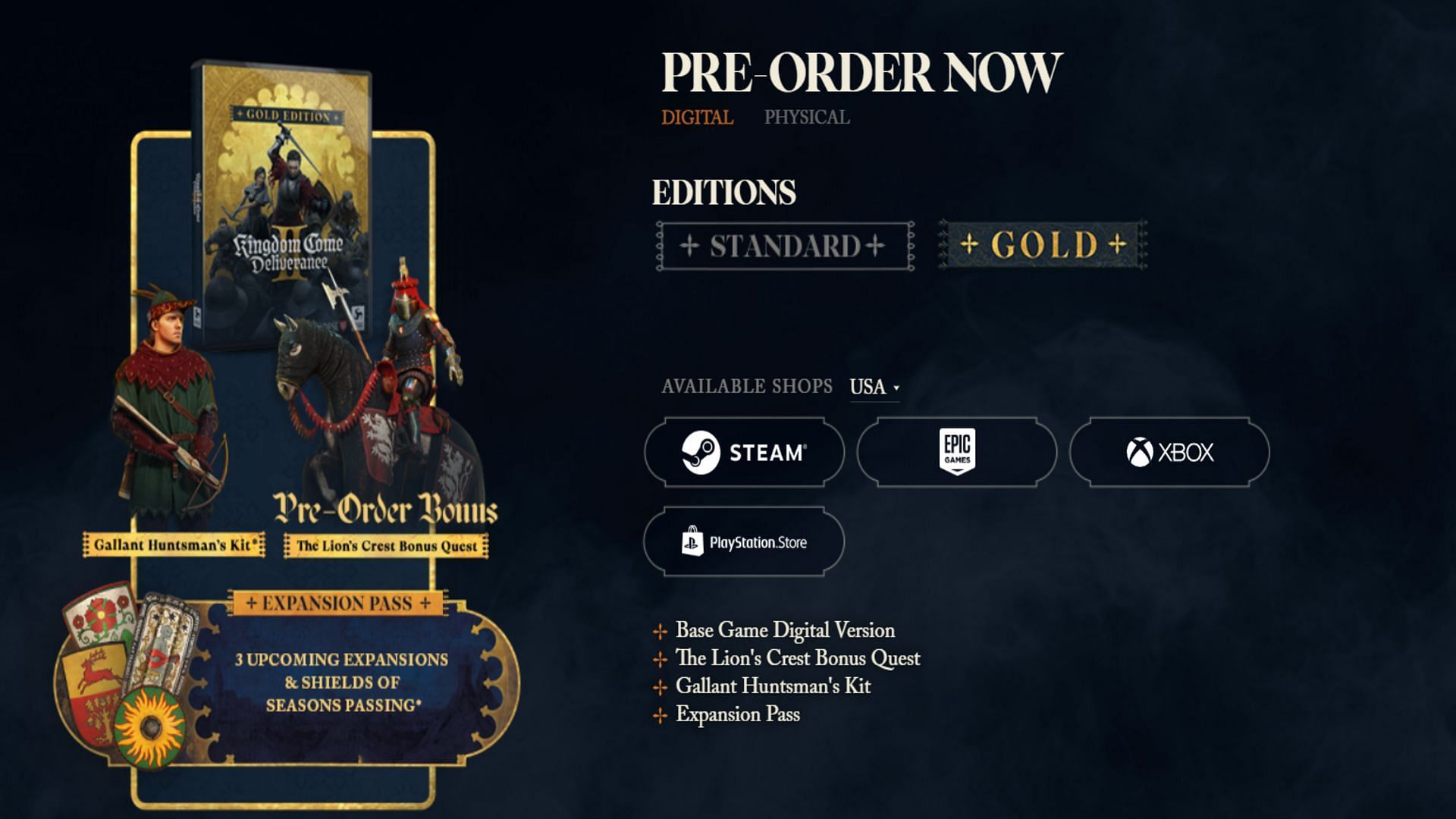 The Gold Edition elements (Image via Deep Silver)