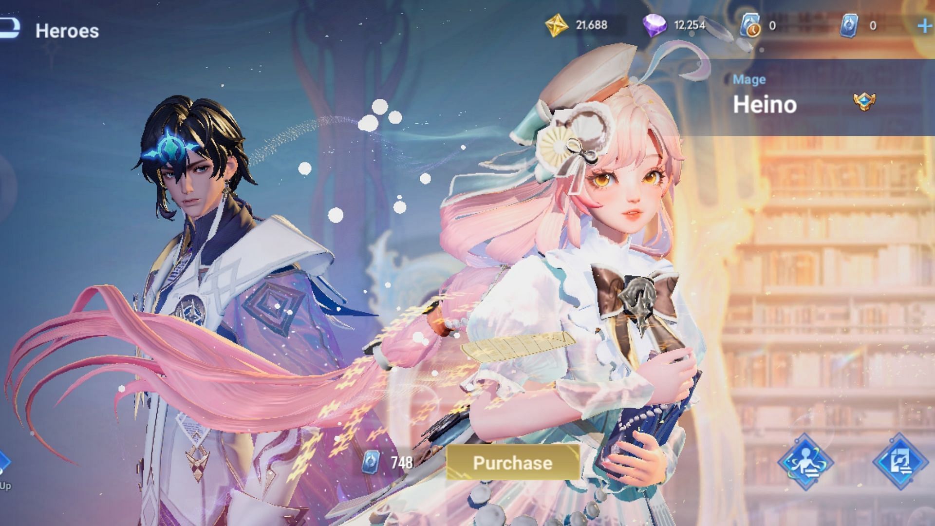 Heino&#039;s new couple skin in HoK (Image via Level Infinite)