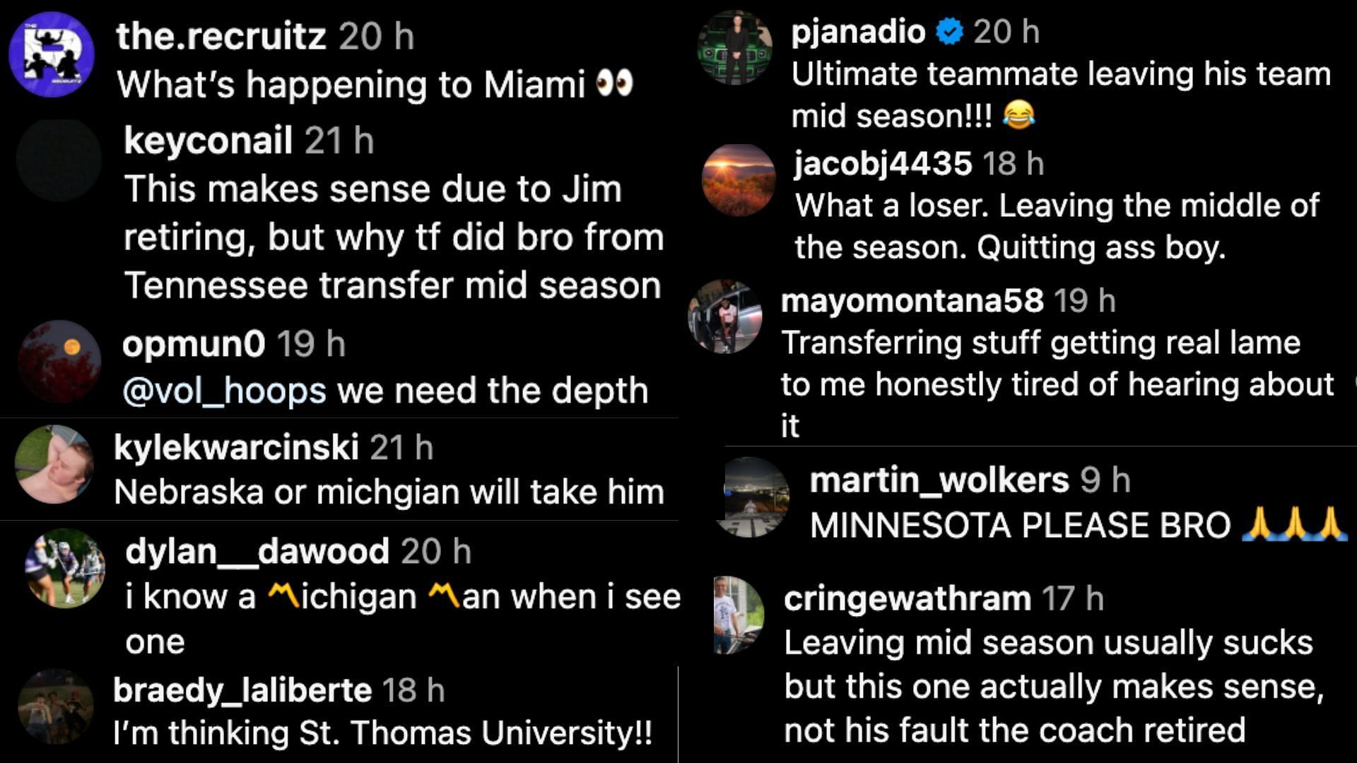 Fans react to Isaiah Johnson-Arigu transfer news (Credits: Instagram/@tiptonedits)