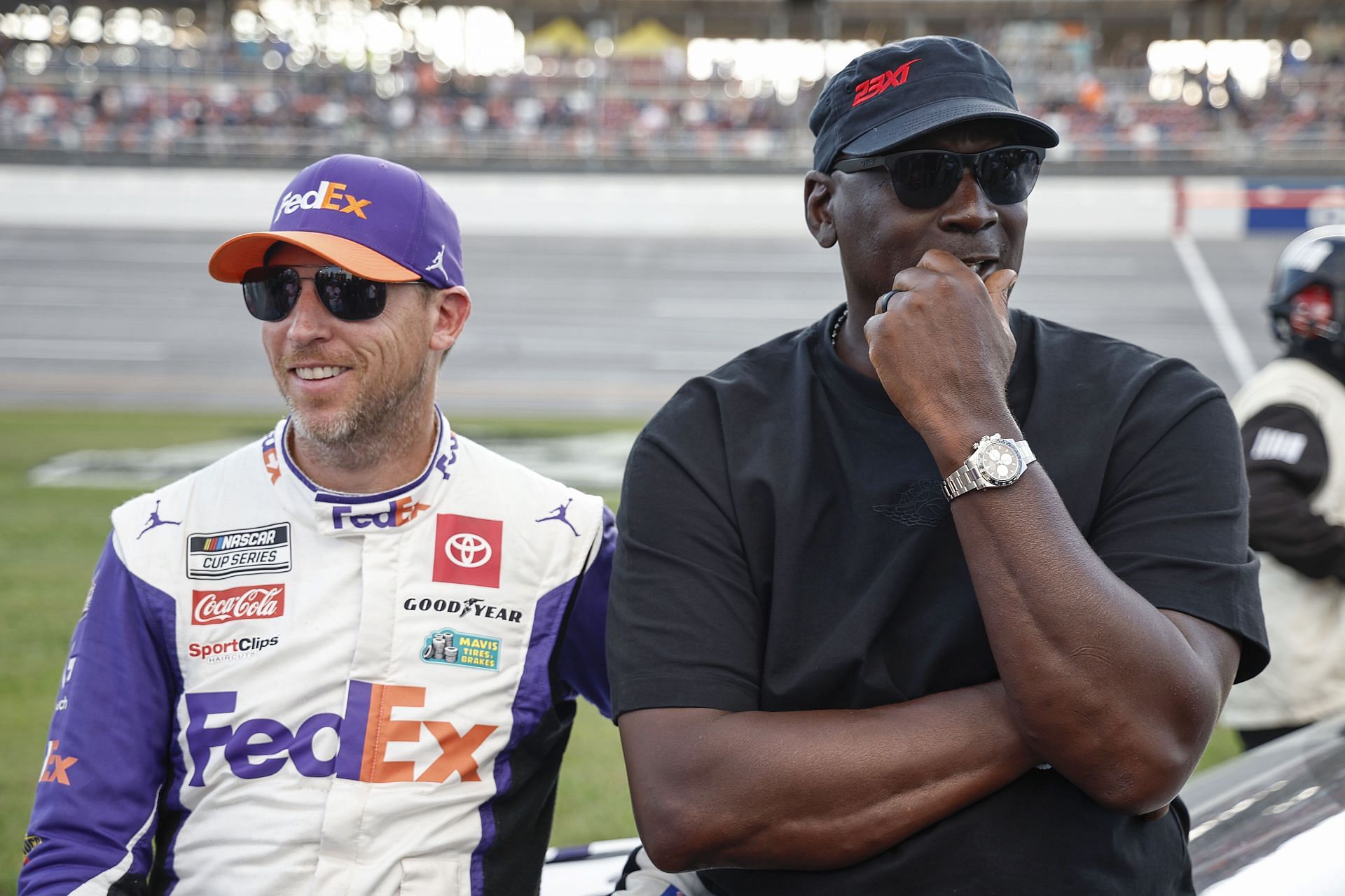 In Picture: Denny Hamlin and Michael Jordan, co-owners of 23XI Racing - Source: Getty Images