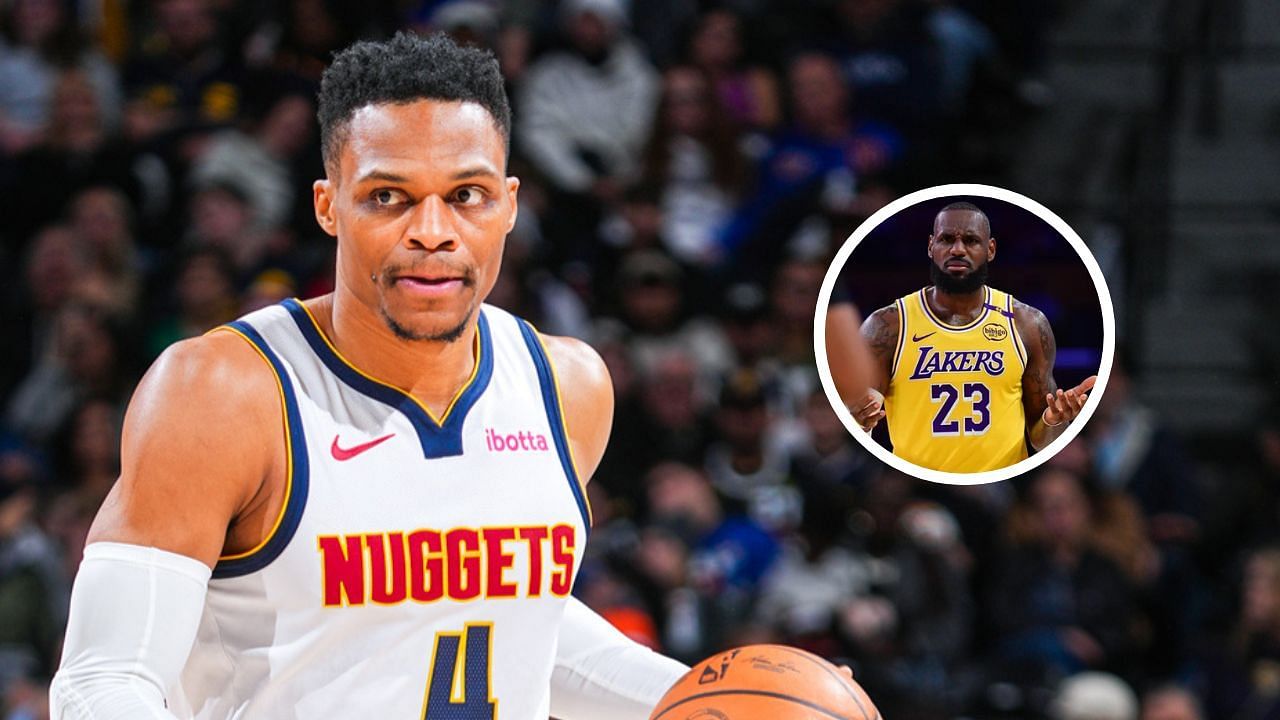 LeBron James and Lakers catch strays from NBA Twitter after Russell Westbrook goes off (Image Sources: Nuggets X, IMAGN)