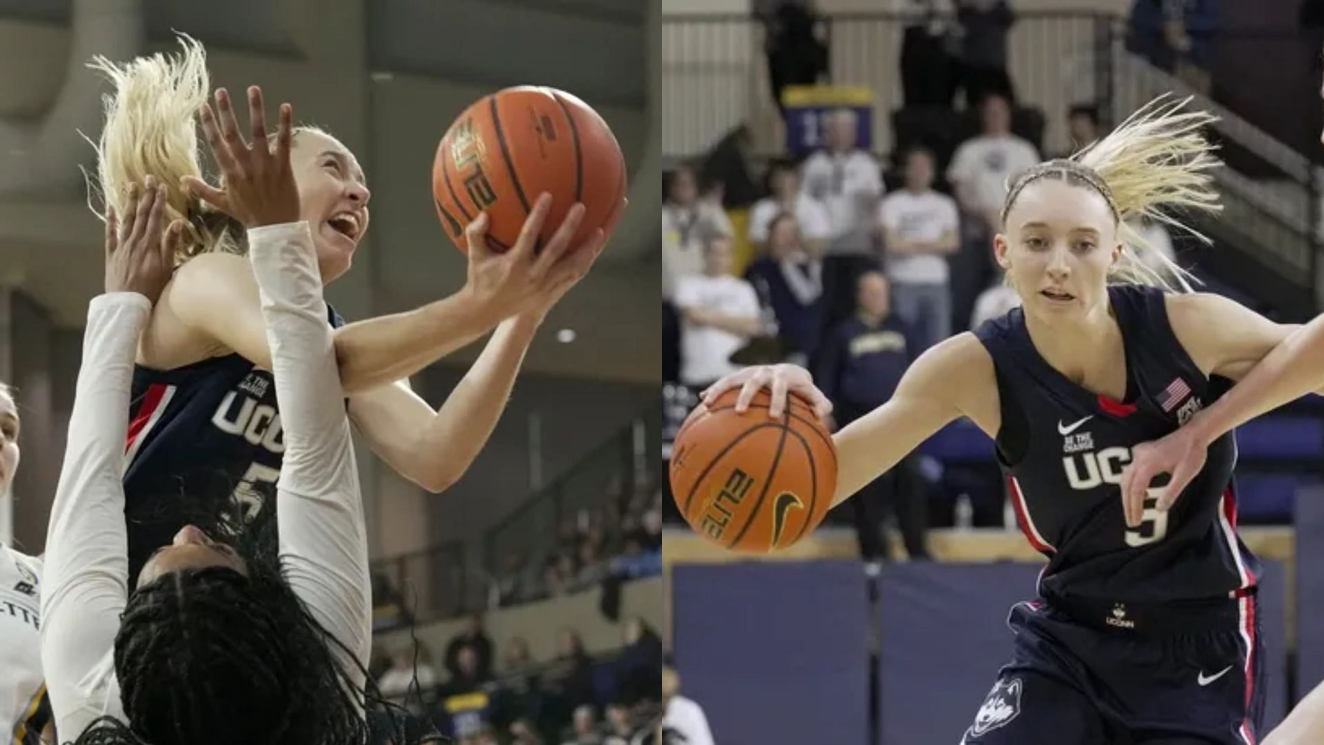 UConn guard Paige Bueckers tallied 15 points, three rebounds, nine assists, three steals and one block in 25 minutes to help the Huskies rout Villanova on Sunday. (Image Source: IMAGN)