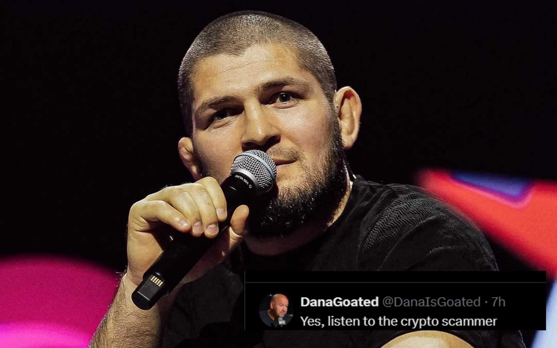 Fans react to Khabib Nurmagomedov promoting investment platform. [Images via: @khabib_nurmagomedov on Instagram]