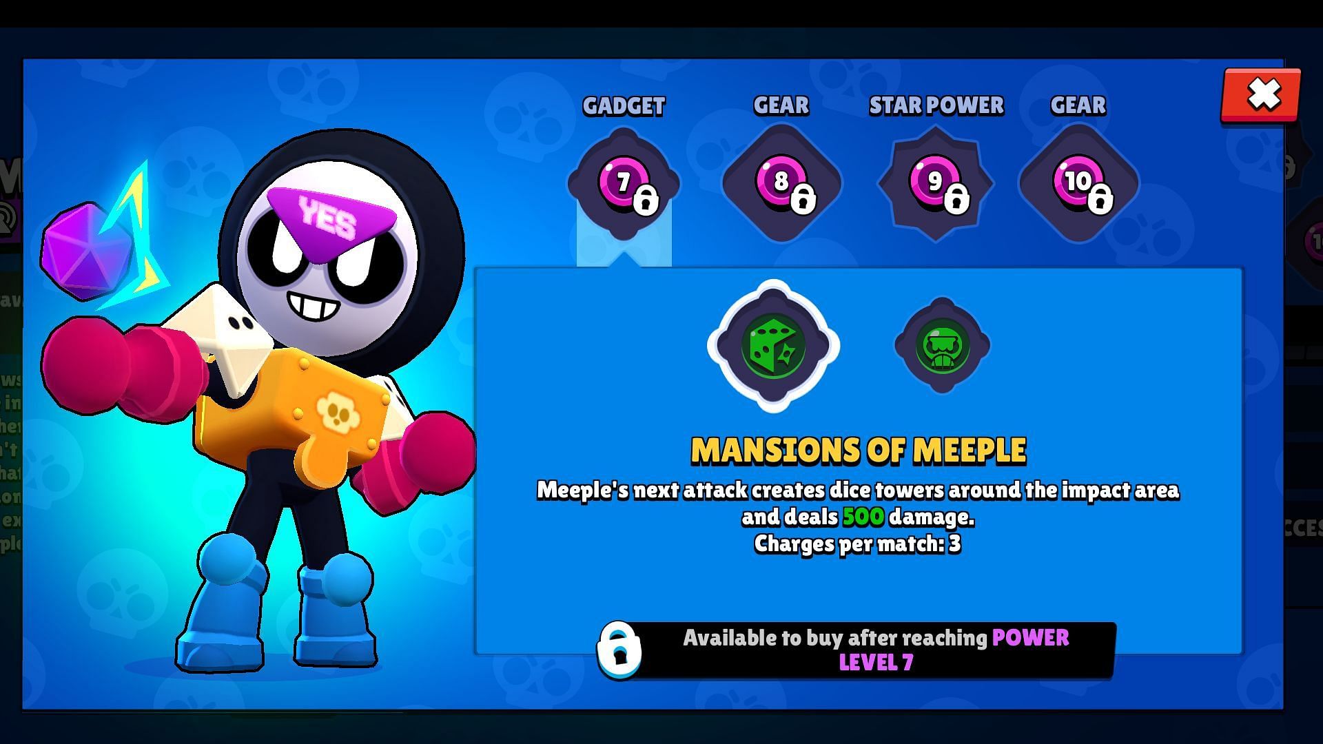 Mansions of Meeple Gadget details (Image via Supercell)