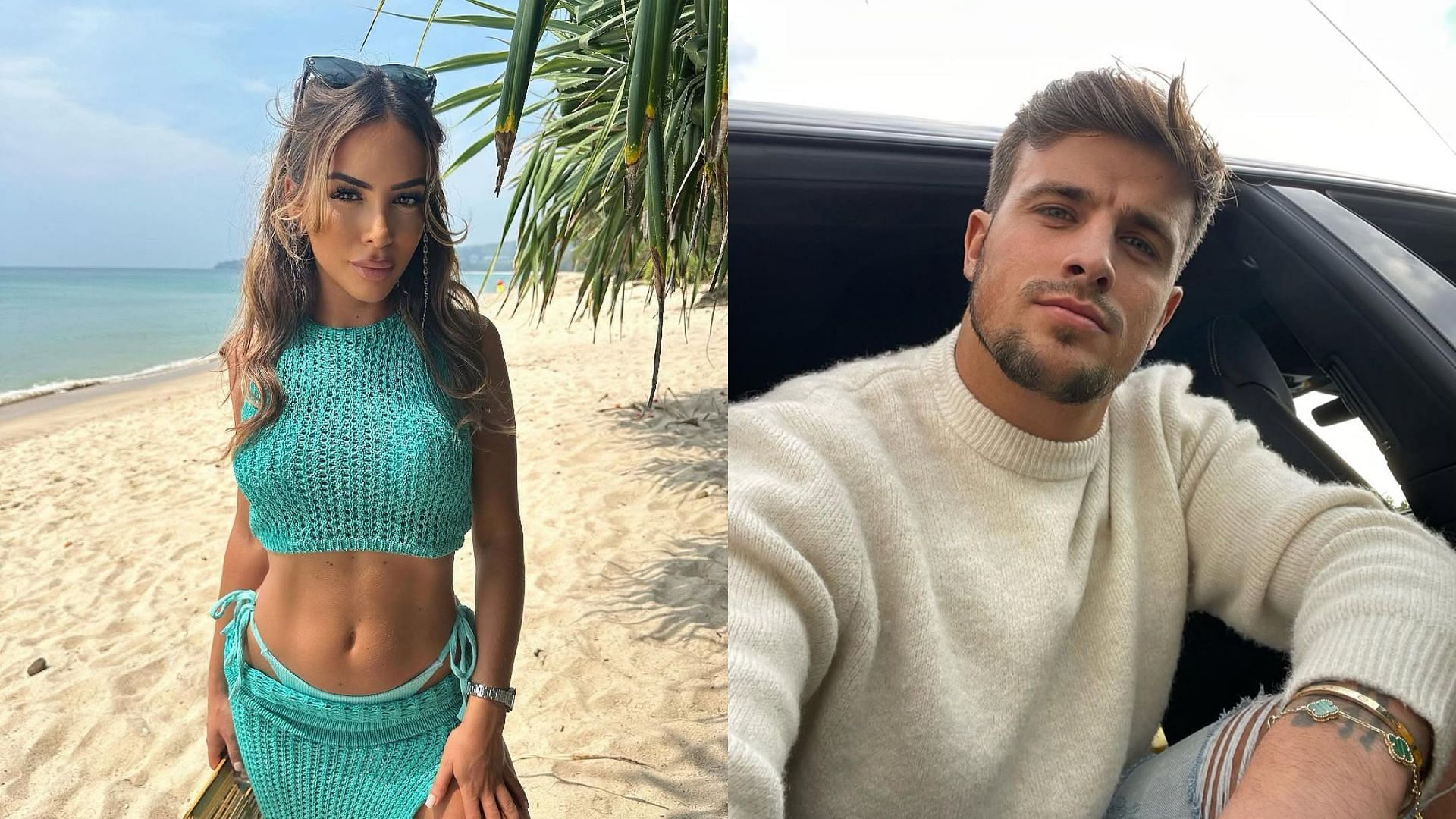 Elma and Luca from Love Island: All Stars (Images via Instagram/@elmapazar and @lucabish)