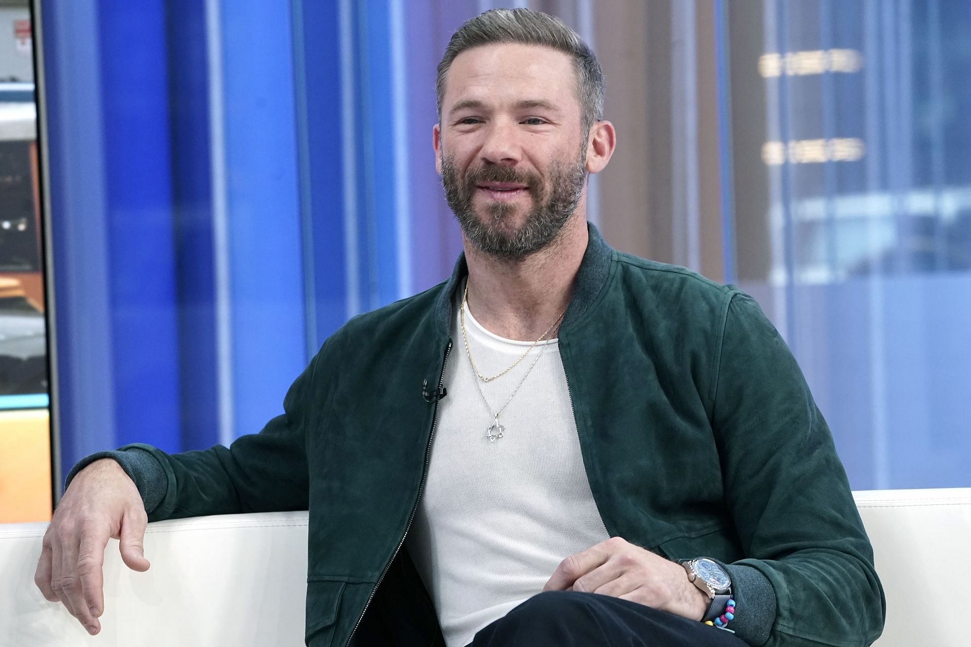 Julian Edelman Visits &quot;Fox &amp; Friends&quot; - Source: Getty