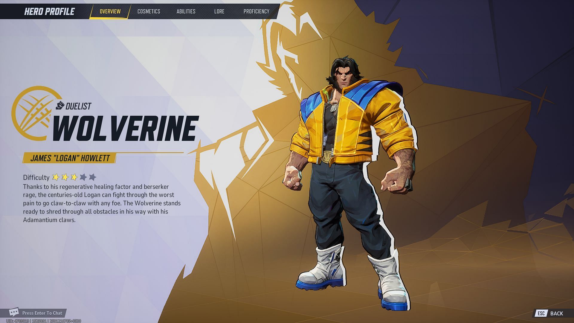 Marvel Rivals Wolverine is a Duelist character (Image via NetEase Games)