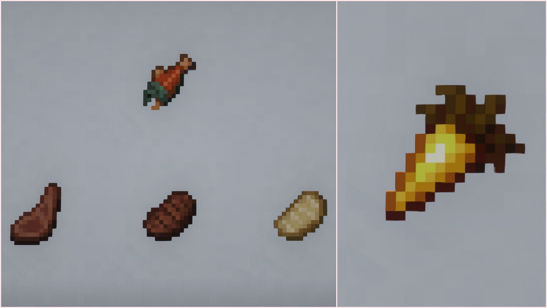 Different food items replenish different levels of hunger and saturation (Image via Mojang Studios)