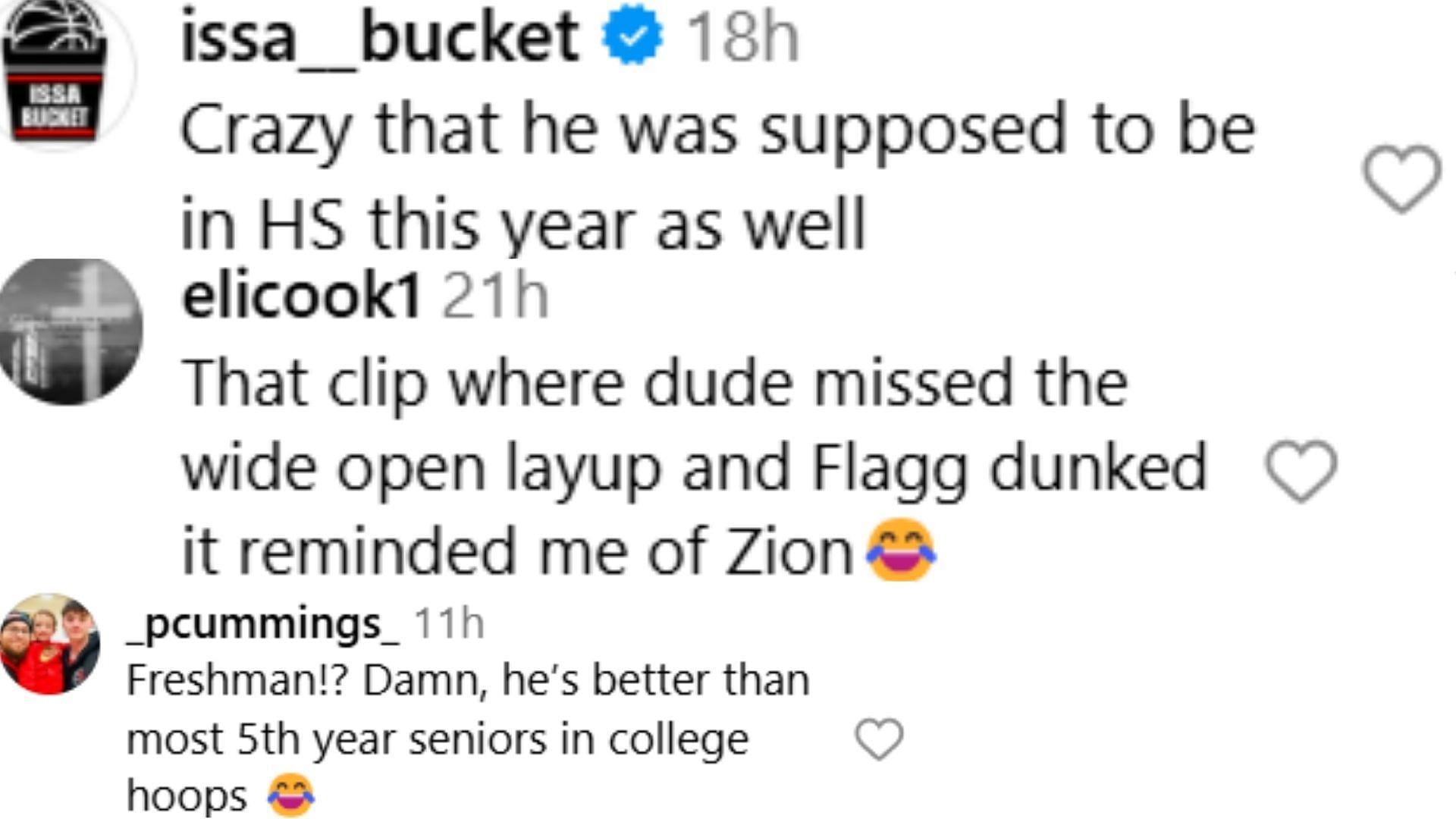 Hoops fans react to Duke star Cooper Flagg&#039;s high school highlights (Image via Instagram/@slam_hs)